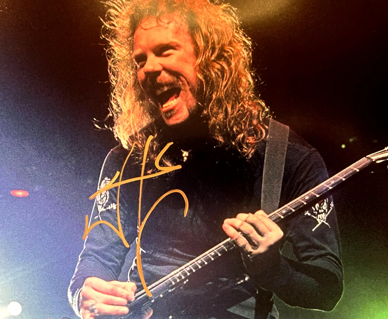James Hetfield METALLICA Signed 8x10" Authentic REAL Original Autograph w/COA, image 3
