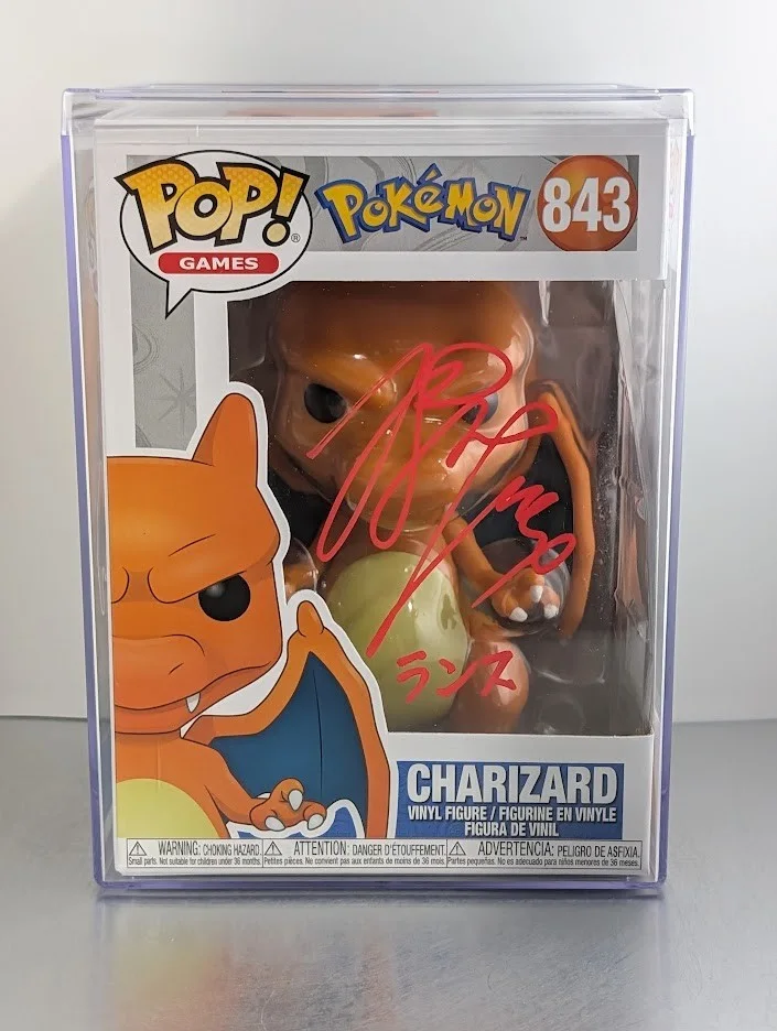 Yoshimasa Hosoya — Yoshimasa Hosoya JVA Signed Autographed Funko Pop #843 CHARIZARD Pokemon