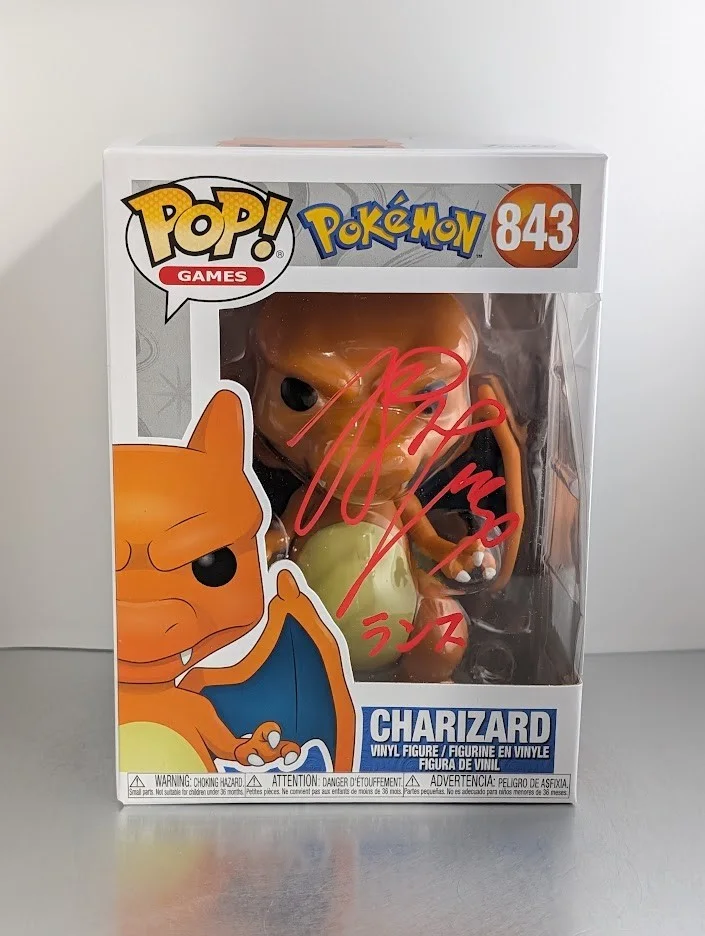 Yoshimasa Hosoya — Yoshimasa Hosoya JVA Signed Autographed Funko Pop #843 CHARIZARD Pokemon, image 2