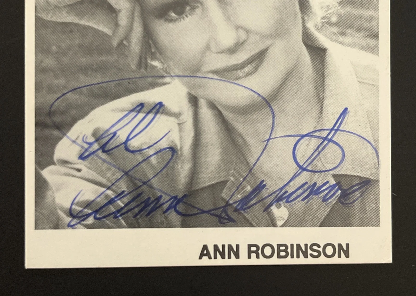 ANN ROBINSON: Hand Signed Celebrity Casting Photo Card 2.5 x 3.5” / KSK, image 2