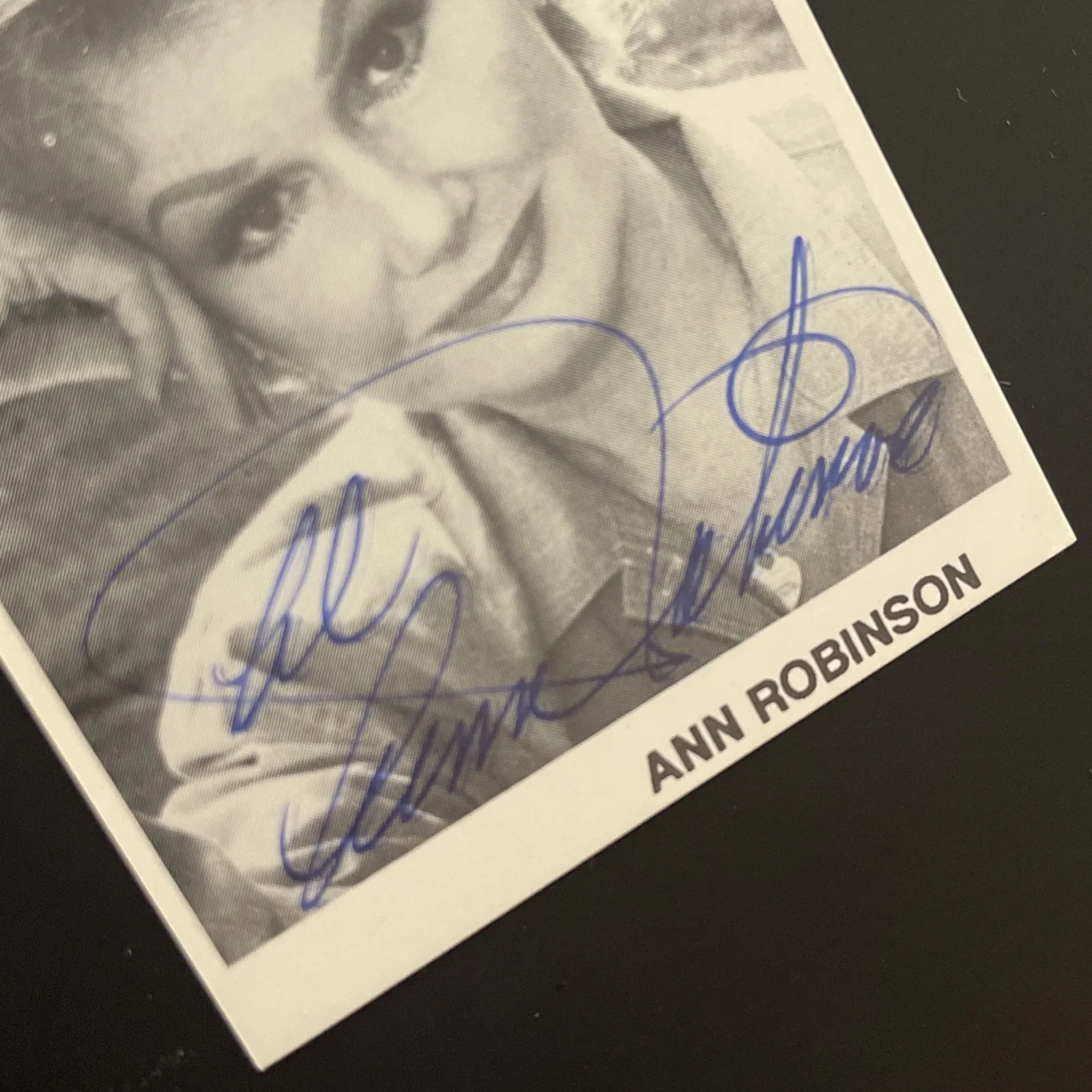 ANN ROBINSON: Hand Signed Celebrity Casting Photo Card 2.5 x 3.5” / KSK, image 4