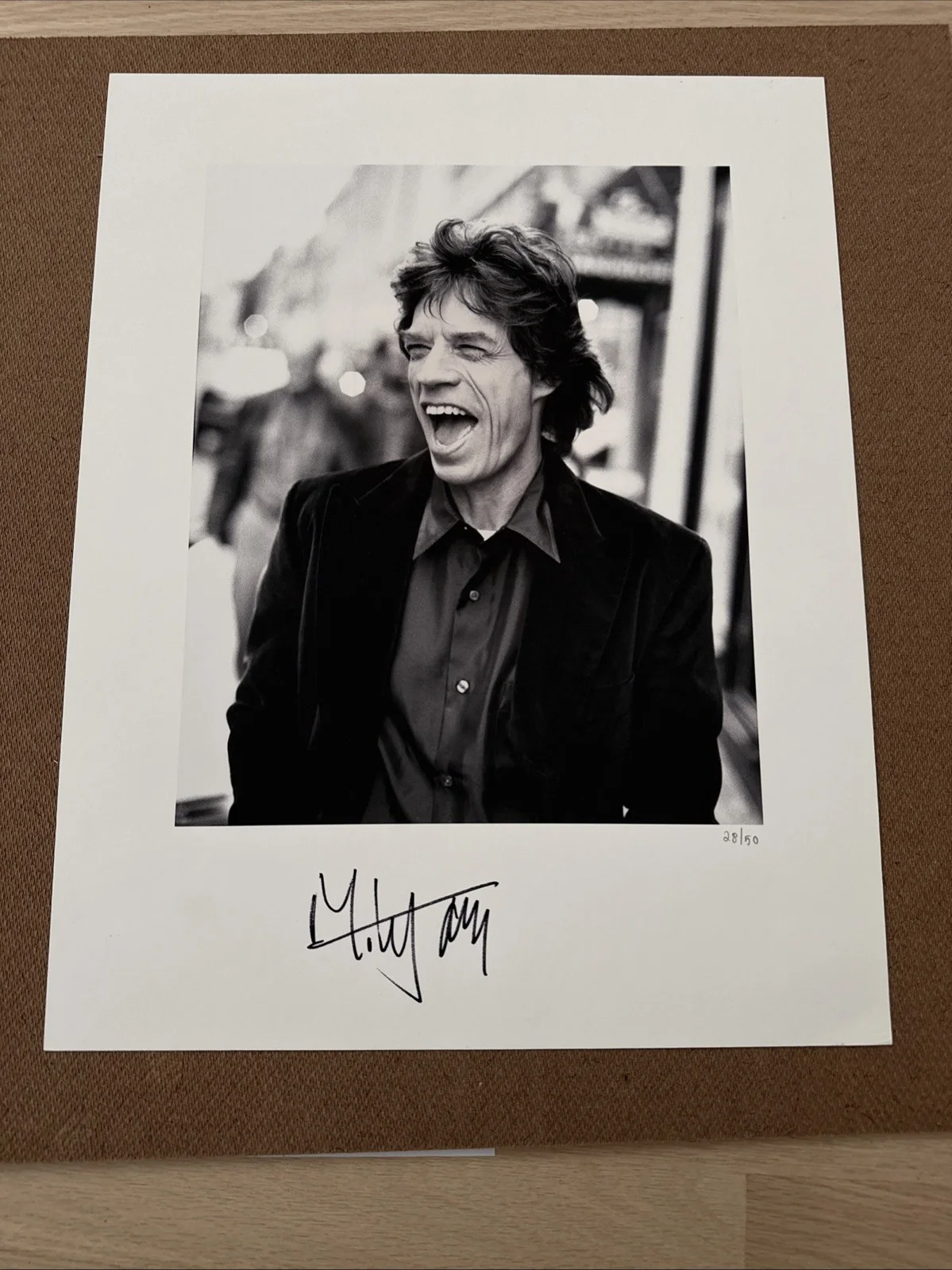 Mick Jagger Rolling Stones Signed 14x18 Photo Print Beckett LOA /50, image 2