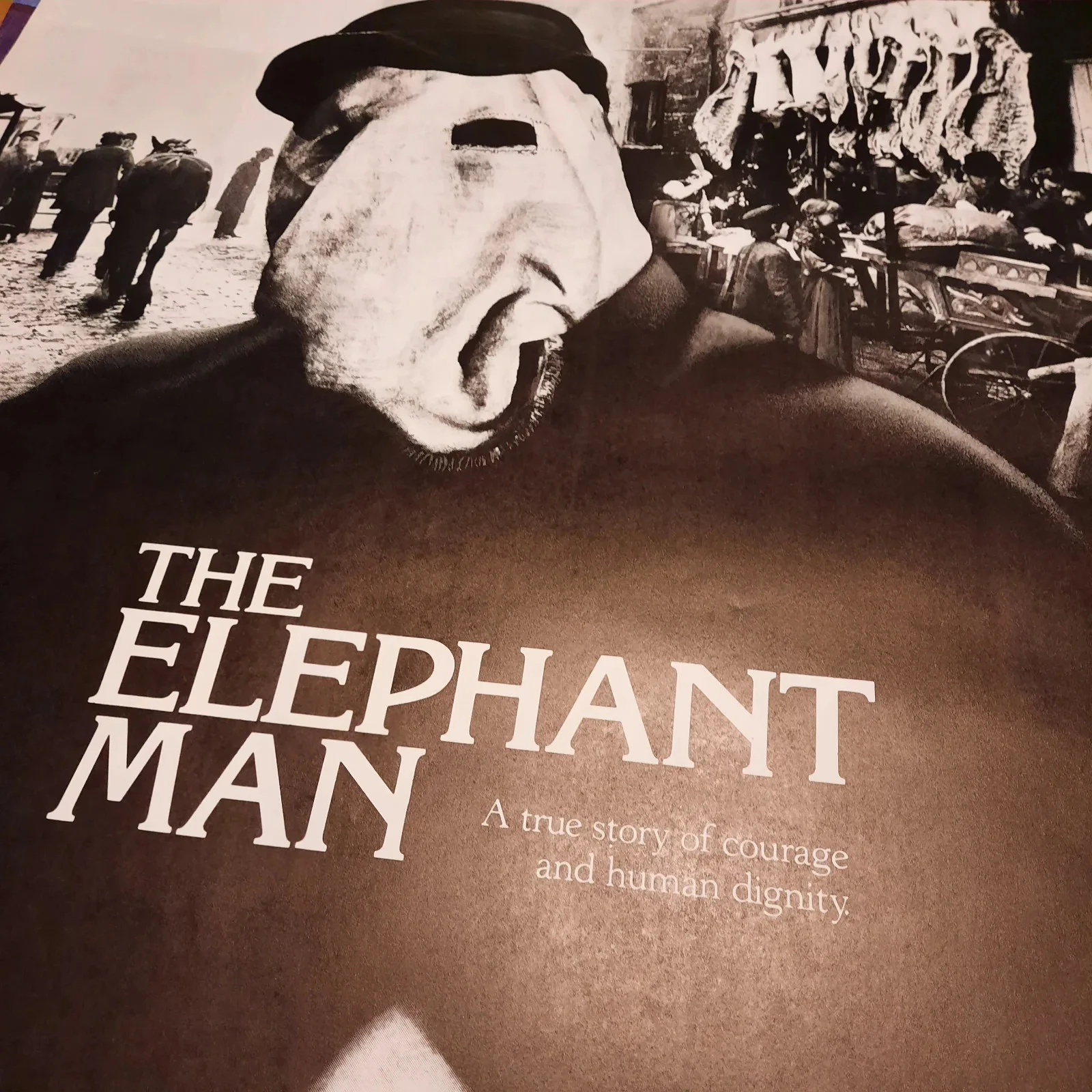 The Elephant Man Original Film Poster Anthony Hopkins John Hurt 1980, изображение 2