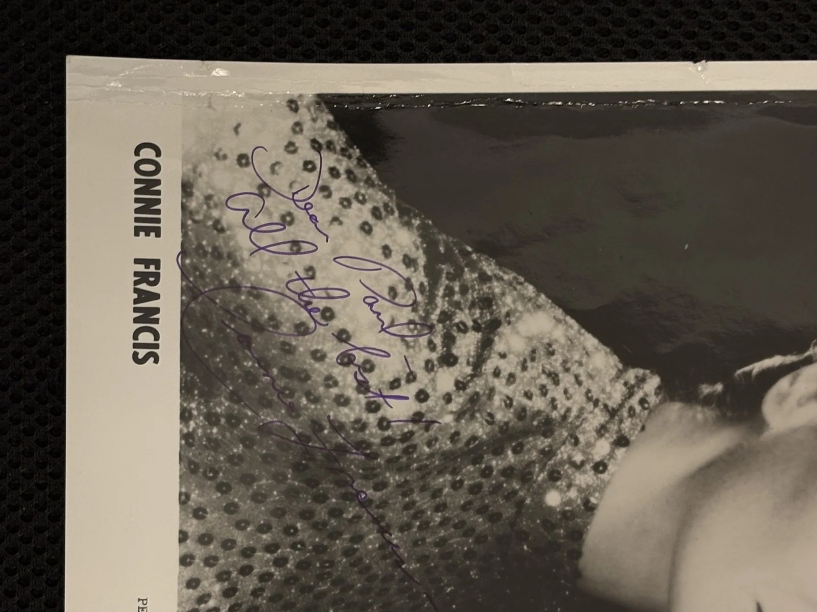 SIGNED AUTOGRAPHED - Connie Francis - Black & White Glossy Photograph 8" x 10", изображение 2