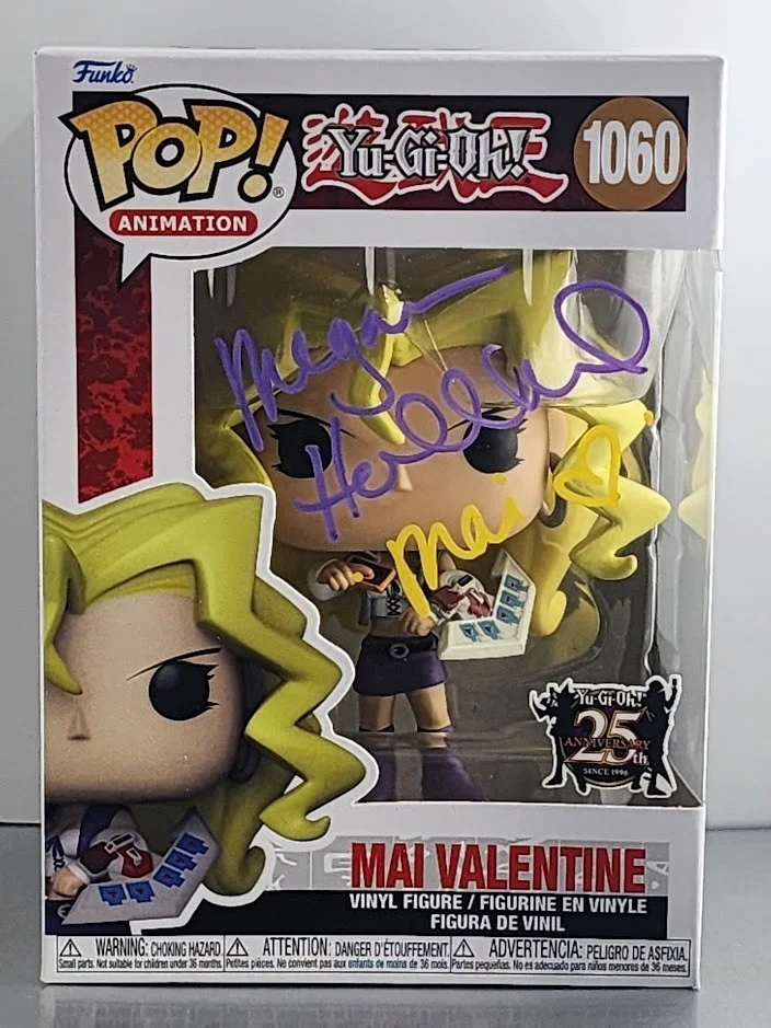 Megan Hollingshead — Megan Hollingshead Autographed Signed Funko Pop #1060 Mai Valentine Yu-Gi-Oh