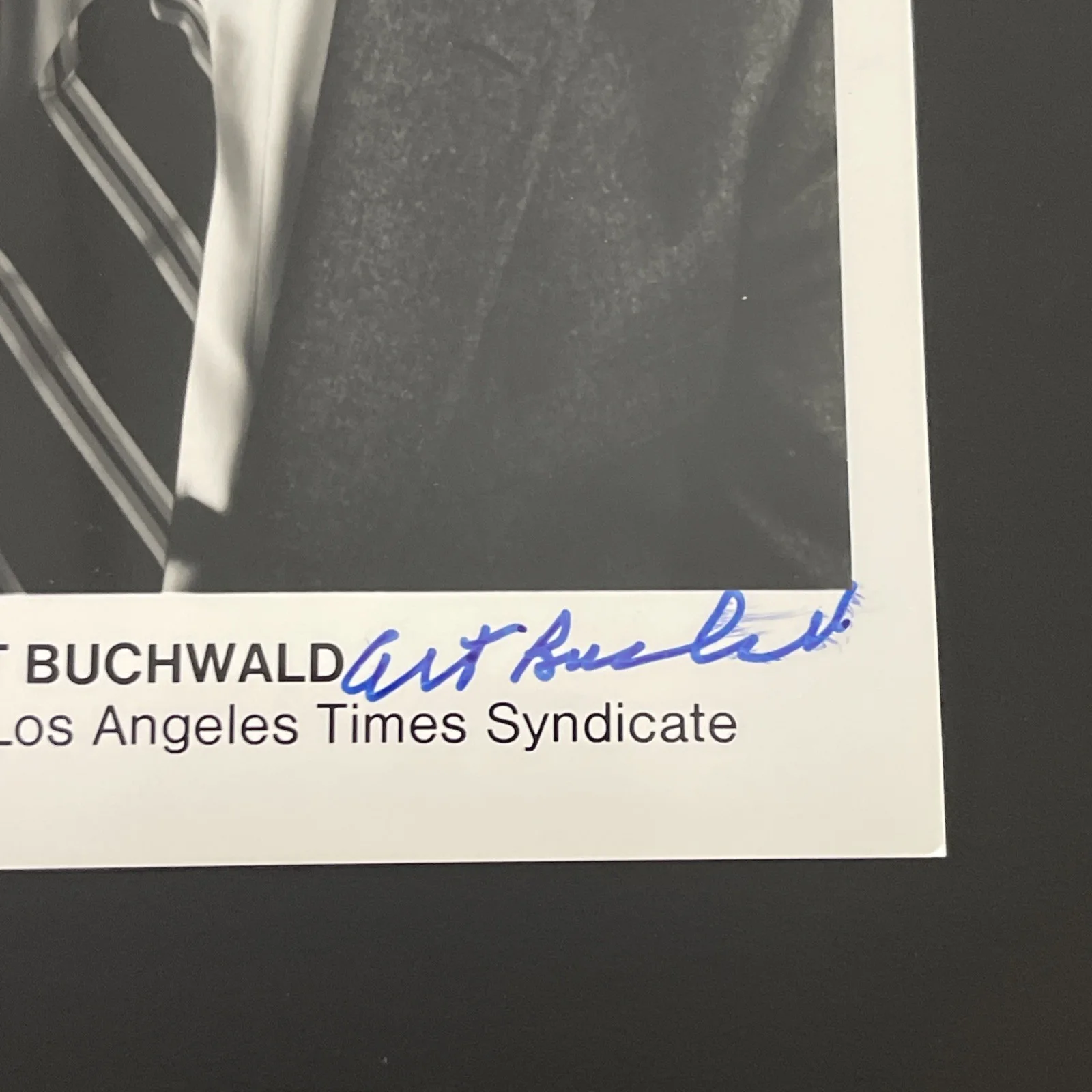 ART BUCHWALD Author Humorist: Hand Signed Original Celebrity Photo 5 x 7” / KSK, изображение 2