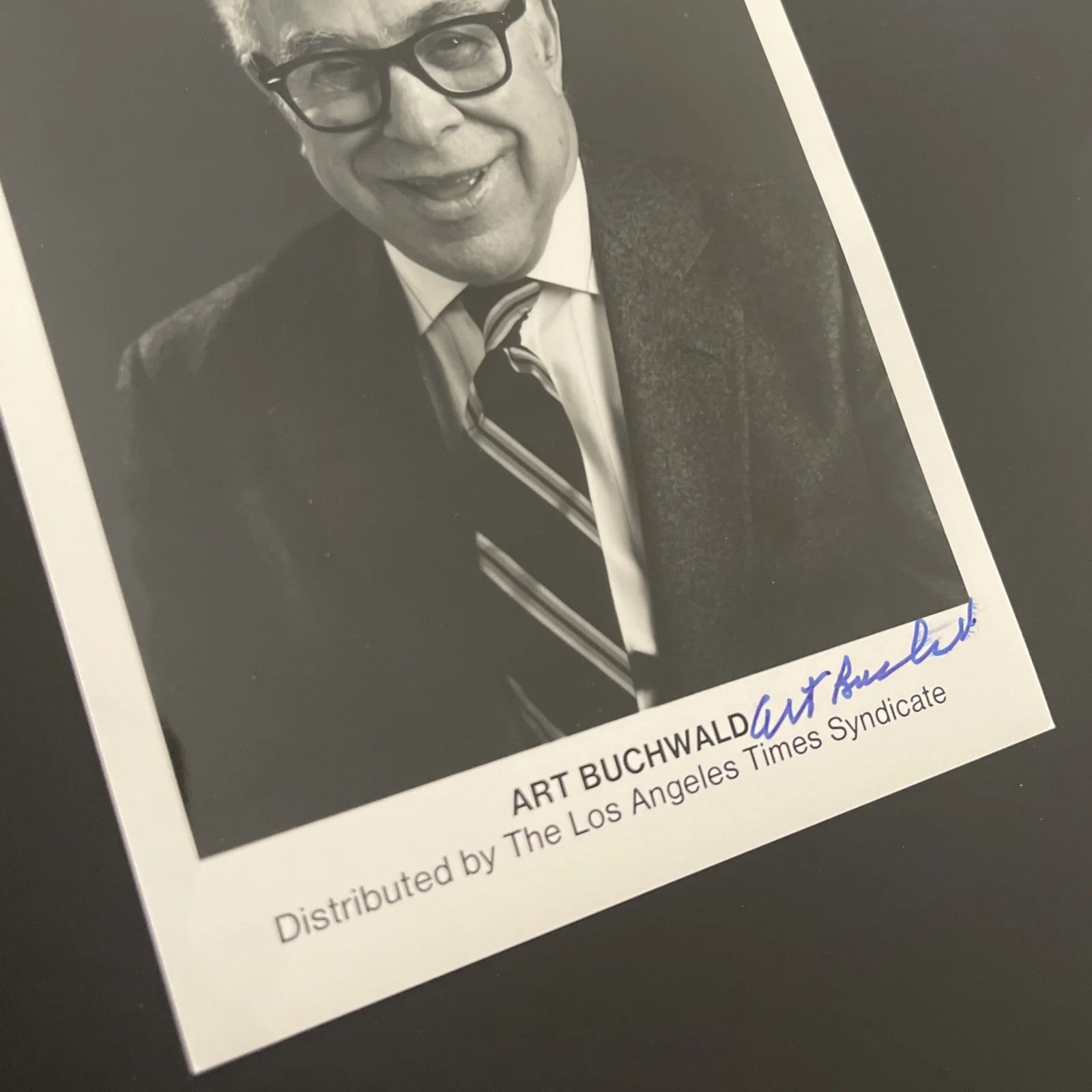 ART BUCHWALD Author Humorist: Hand Signed Original Celebrity Photo 5 x 7” / KSK, изображение 4