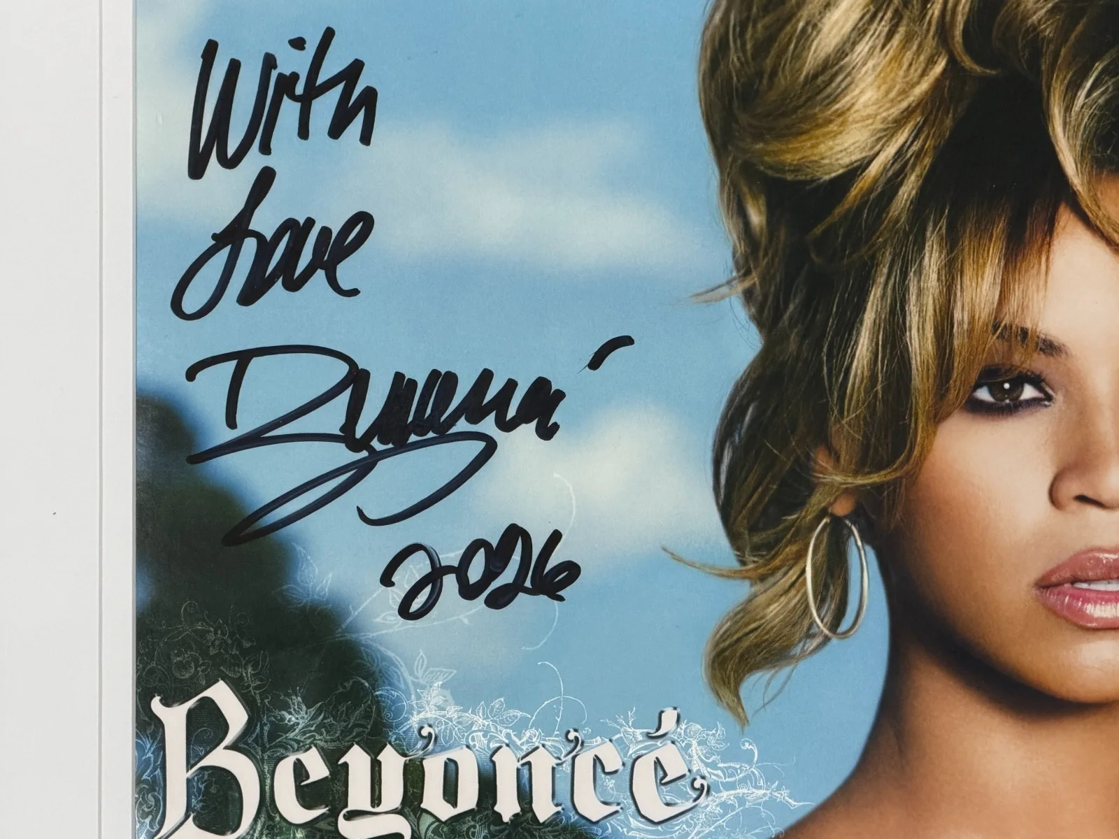 Beyoncé Signed B'Day Framed Vinyl LP Album Authentic Autograph Beckett LOA, изображение 3