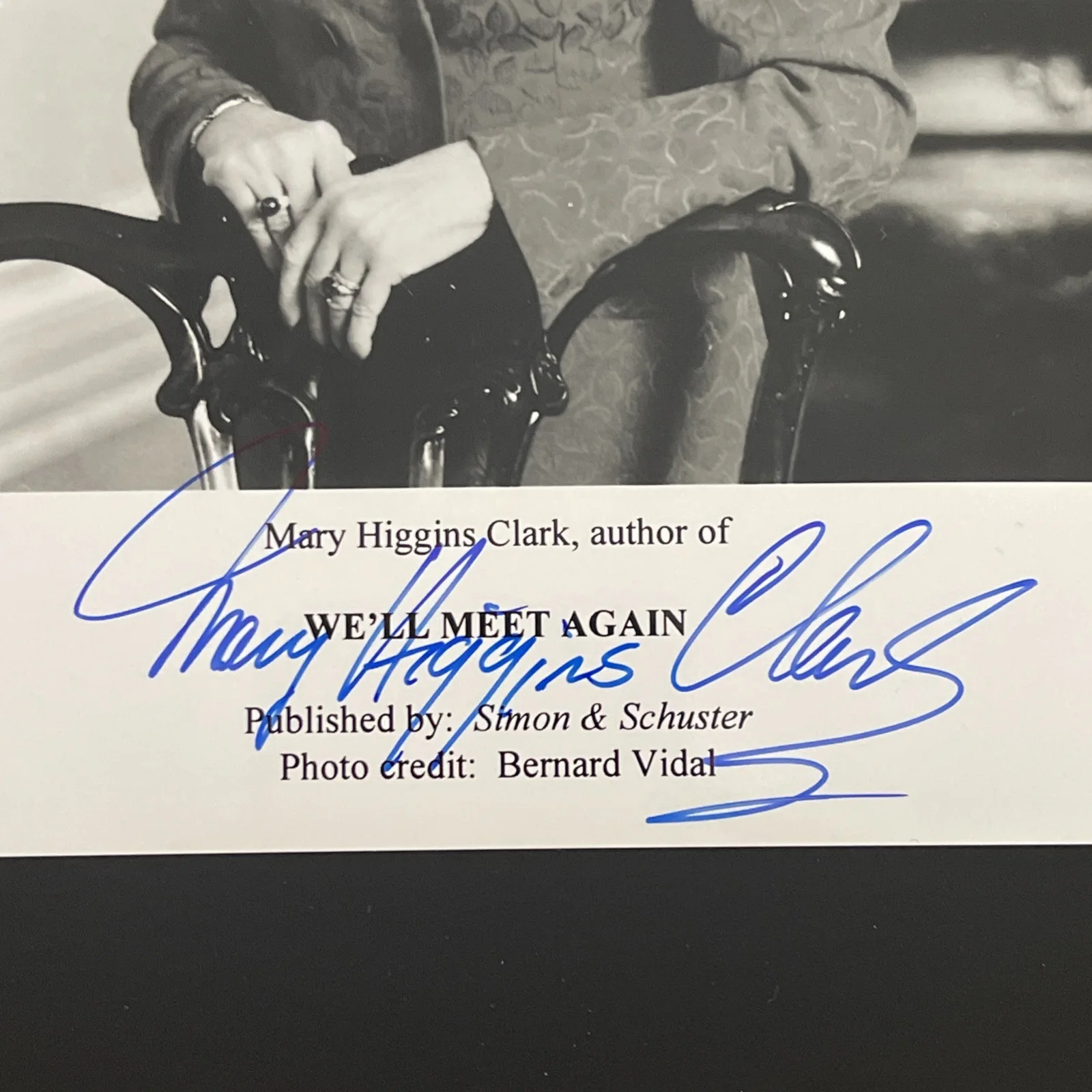 MARY HIGGINS CLARK Famous Author: Signed Original Celebrity Photo 5 x 7” / KSK, image 2