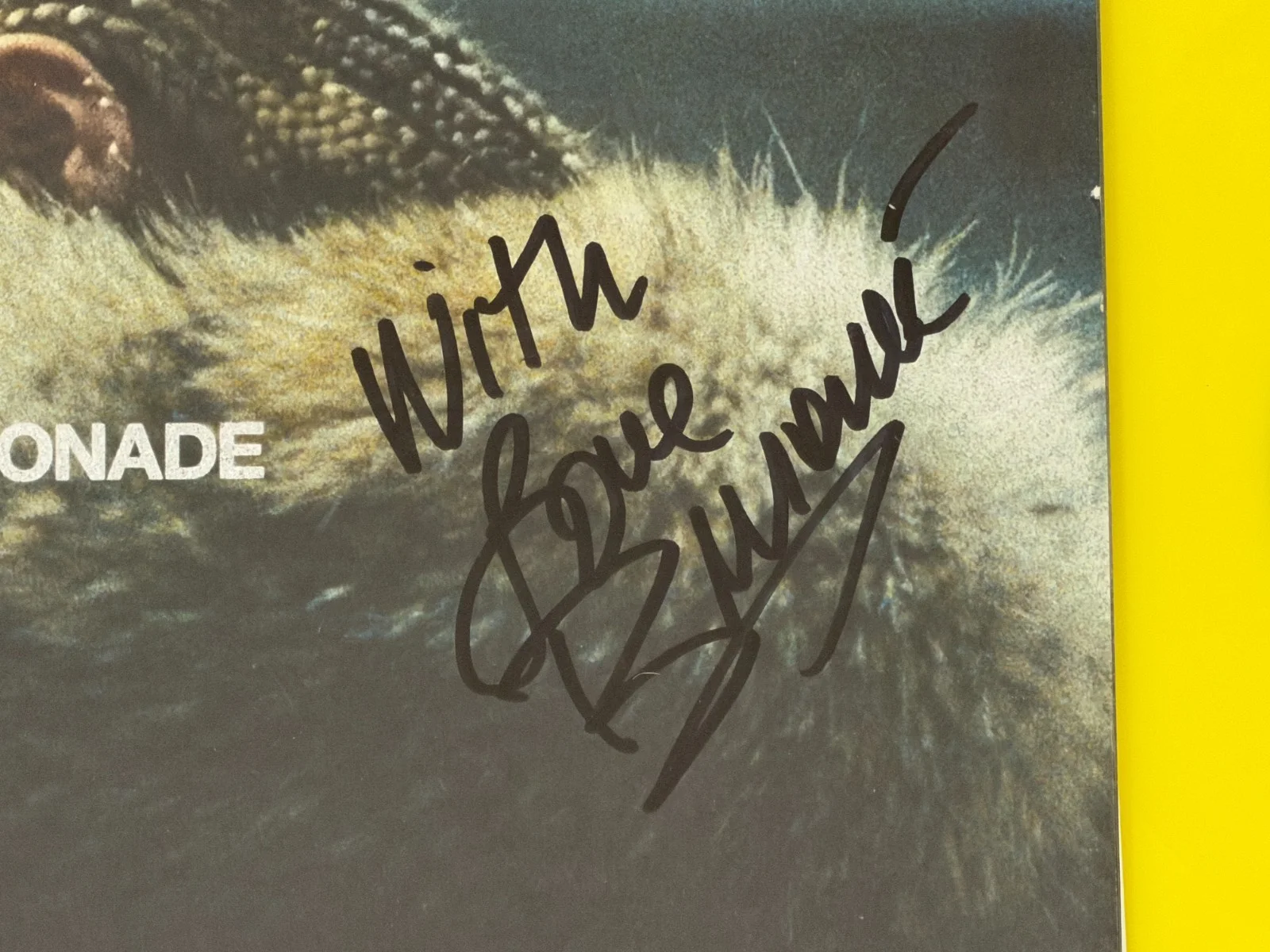 Beyoncé Signed Lemonade Framed Vinyl LP Album Authentic Autograph Beckett LOA, изображение 2