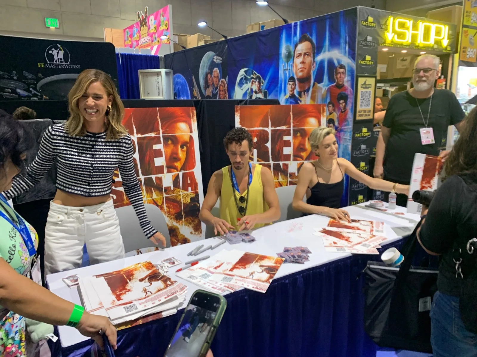 Matilda Lutz, Robert Sheehan, Wallis Day — CAST SIGNED RED SONJA MOVIE POSTER 2025 SDCC Mutilda Lutz Robert Sheeh G2U, image 3