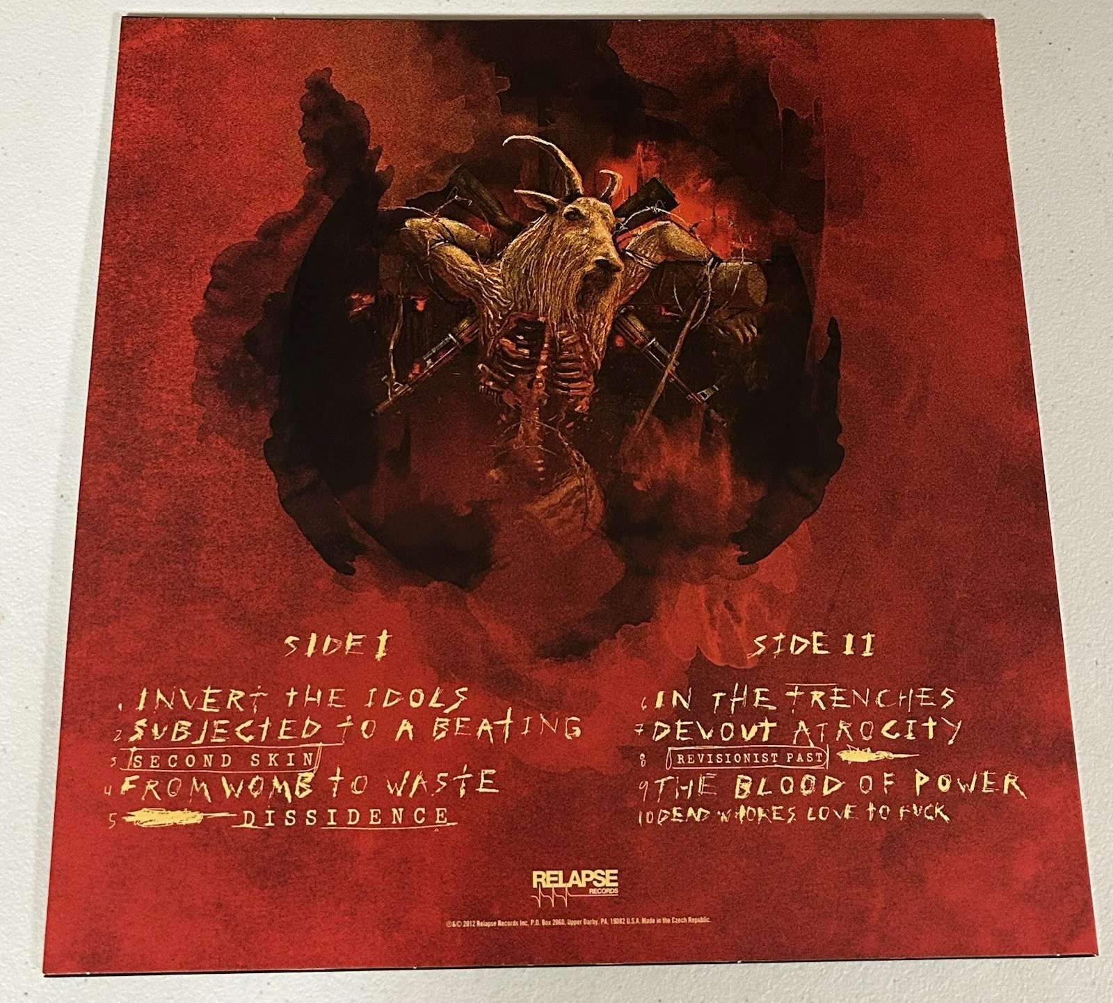 DYING FETUS AUTOGRAPHED SIGNED REIGN SUPREME LP VINYL ALBUM W/ JSA COA # CM86129, изображение 2