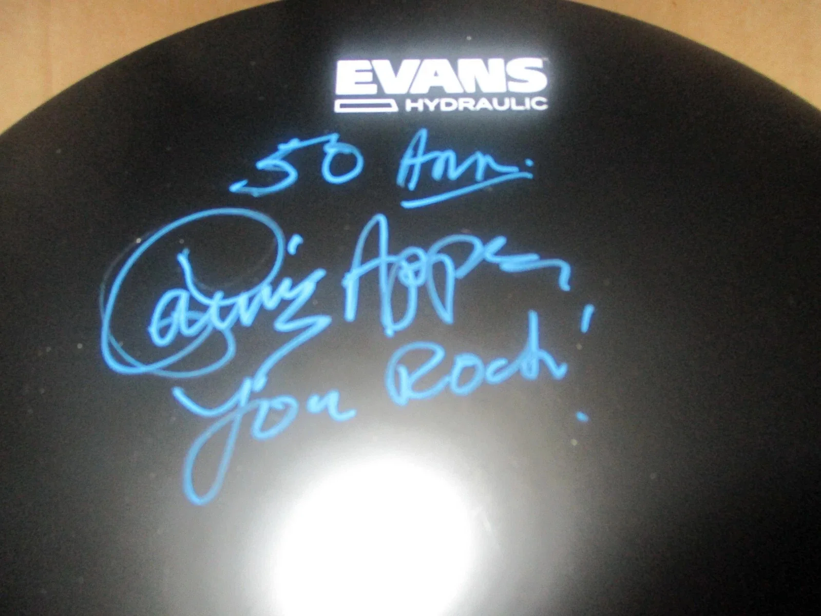 CARMINE APPICE AUTHENTIC AUTOGRAPHED/SIGNED DRUMHEAD + DRUM STICK COMBO, image 4