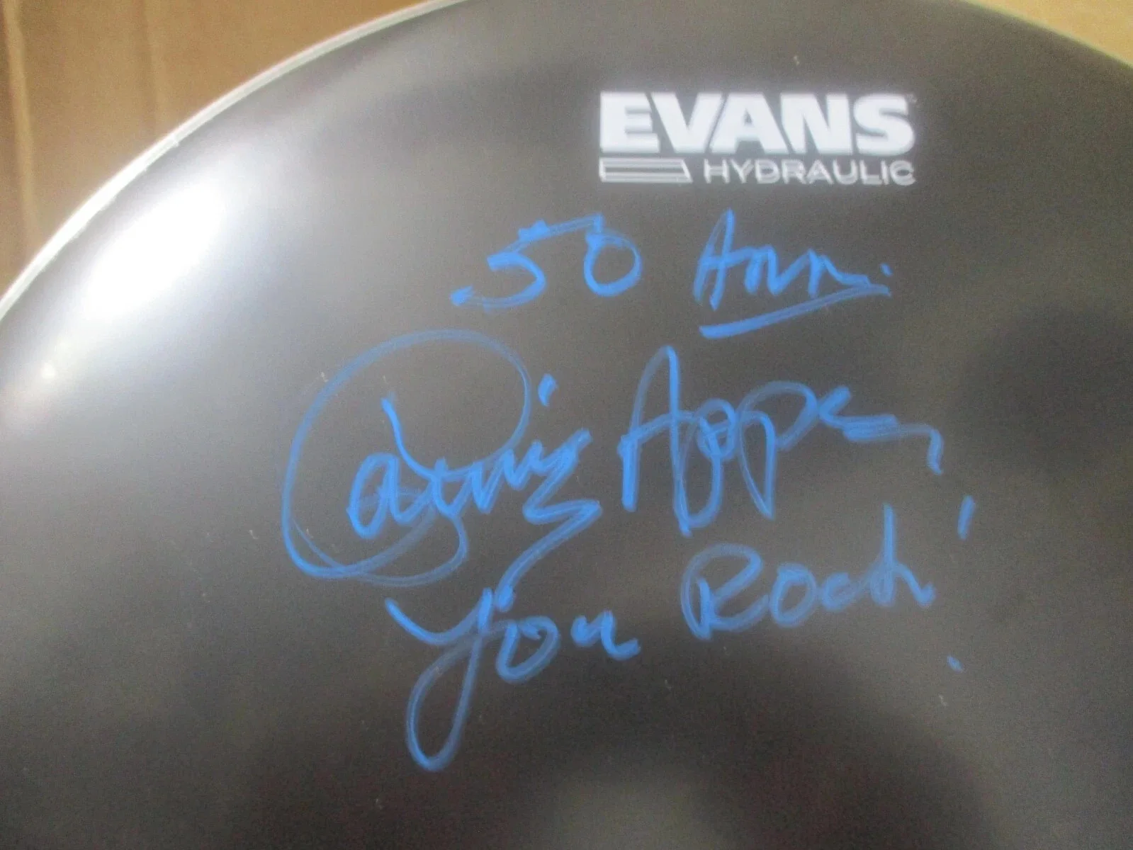 CARMINE APPICE AUTHENTIC AUTOGRAPHED/SIGNED DRUMHEAD + DRUM STICK COMBO, image 5