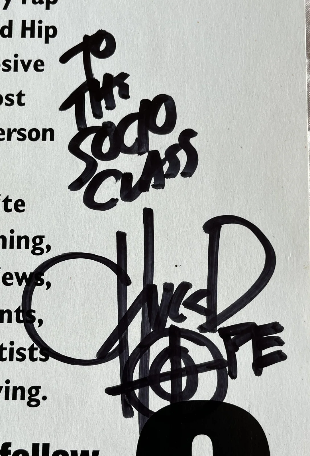 Chuck D--SIGNED--2003 11x18 Poster--Rare & Near Mint Condition! Public Enemy, изображение 2