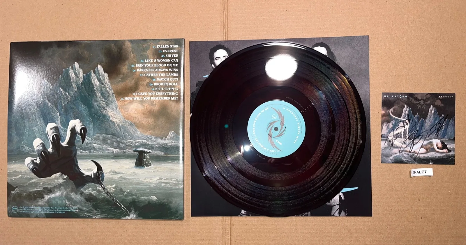 Halestorm Signed Autographed Vinyl Record LP Everest, image 2