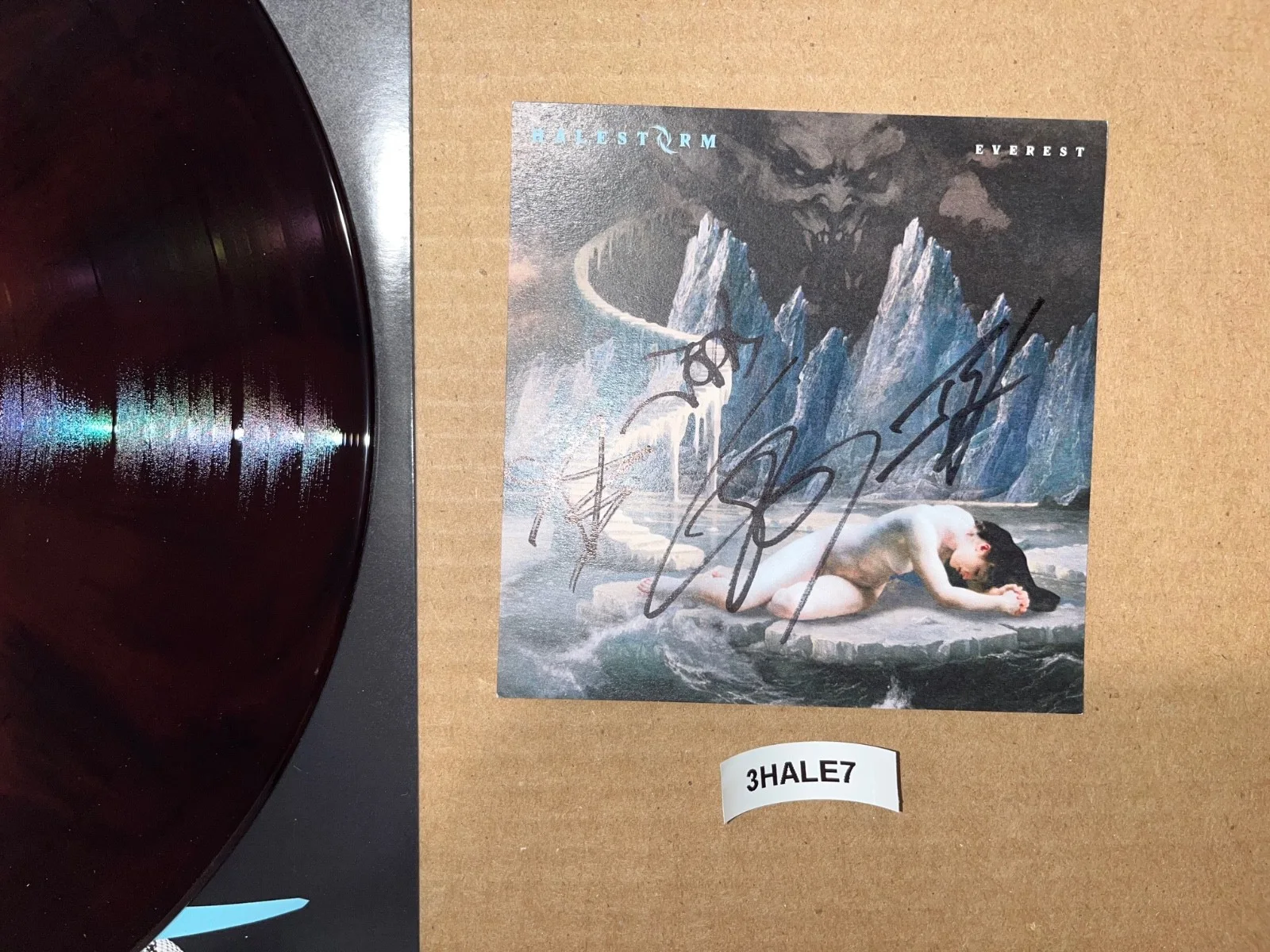 Halestorm Signed Autographed Vinyl Record LP Everest, image 3