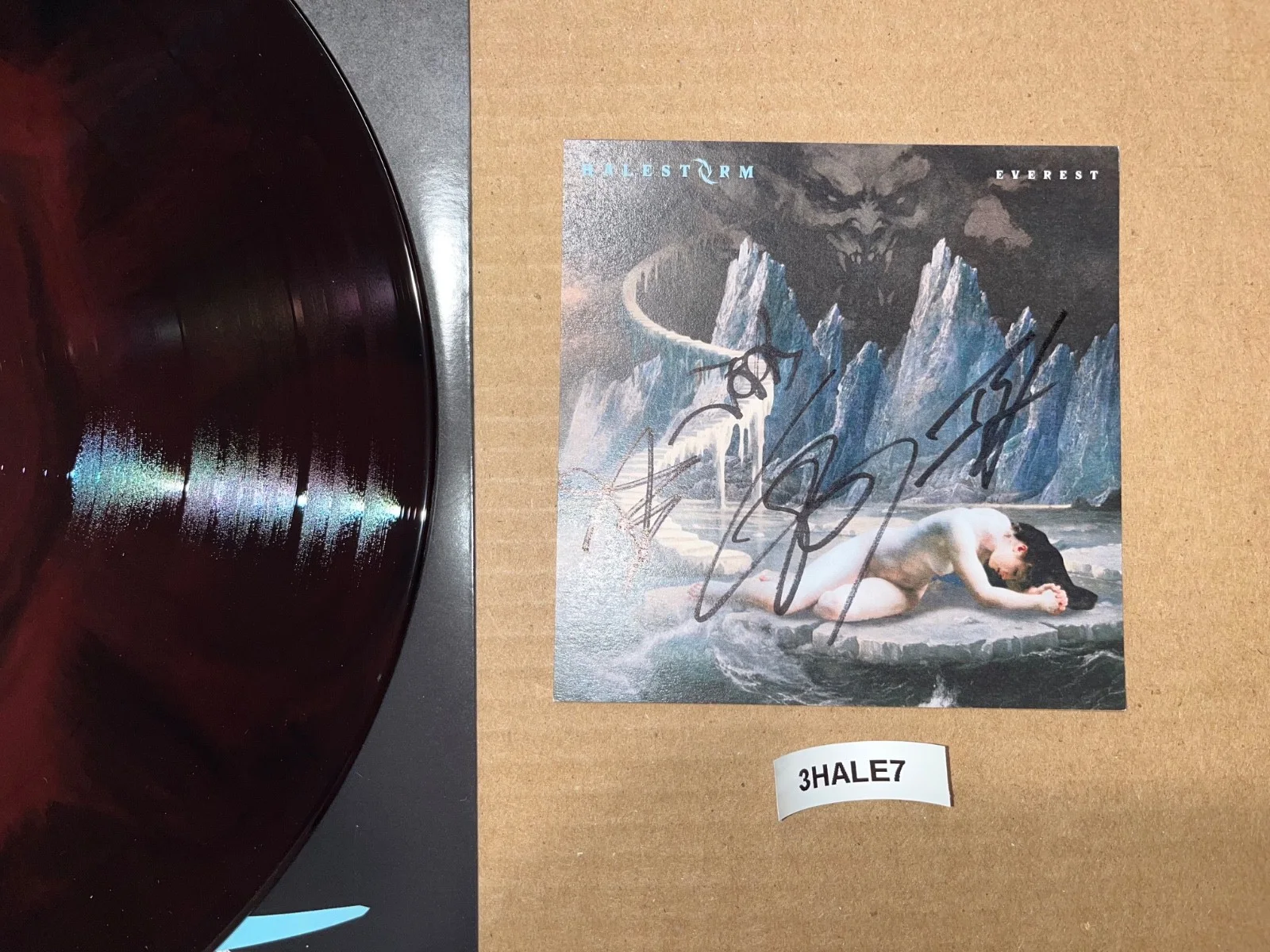 Halestorm Signed Autographed Vinyl Record LP Everest, image 4