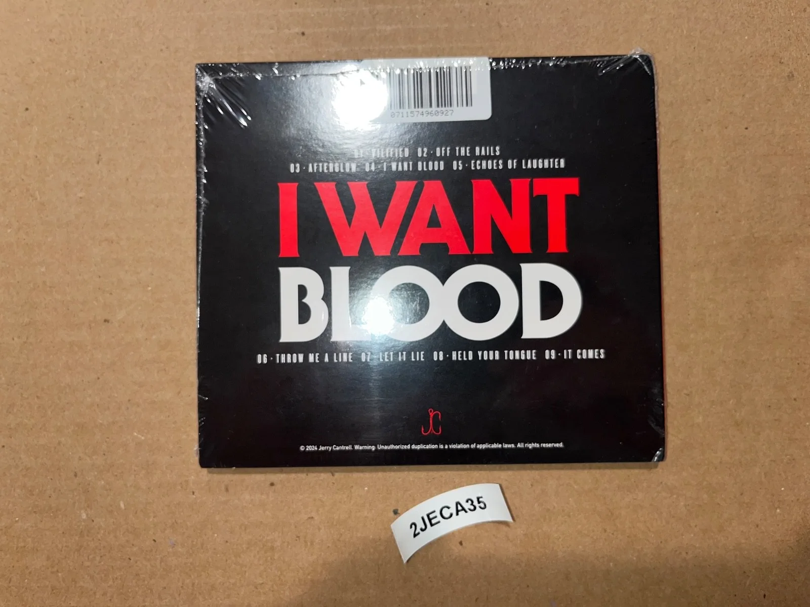 Jerry Cantrell Signed Autographed CD I Want Blood Alice In Chains, image 4