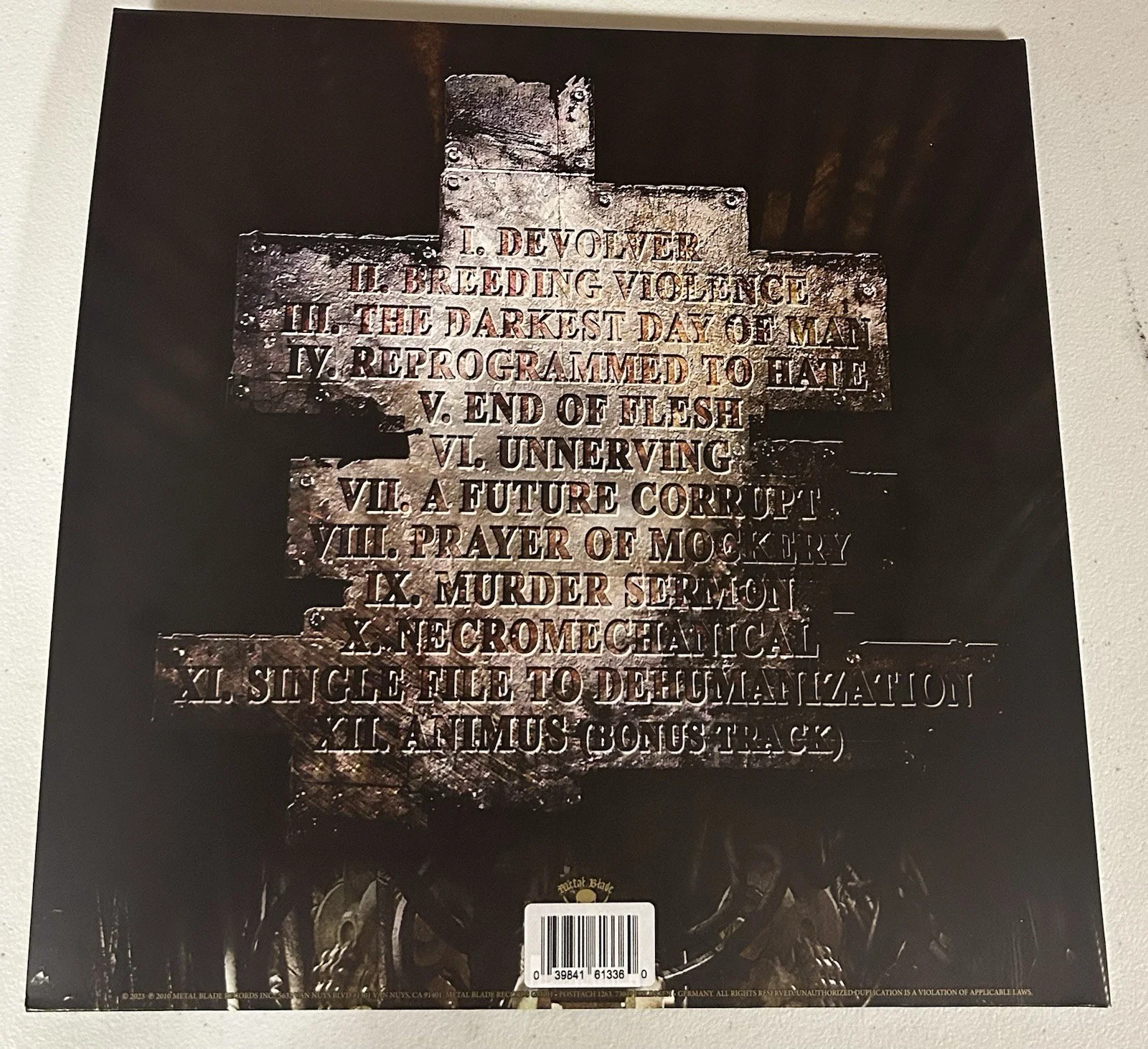 WHITECHAPEL AUTOGRAPHED SIGNED CORRUPTION LP VINYL ALBUM W/ JSA COA # CM86116, image 3