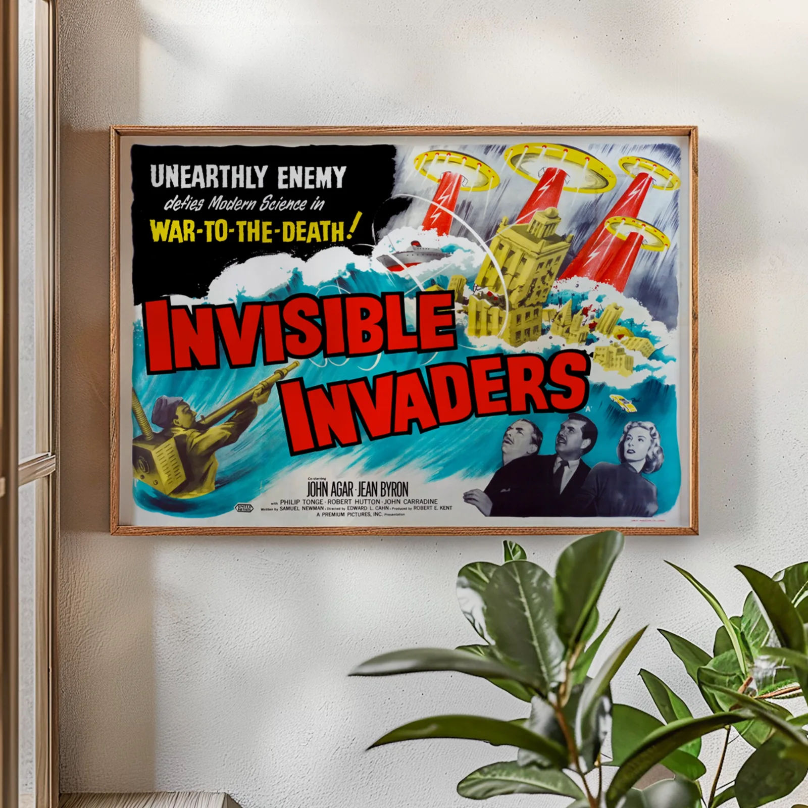 Invisible Invaders - 1959 Horror Sci-Fi Restored 30" x 40" UK Quad Poster, image 2