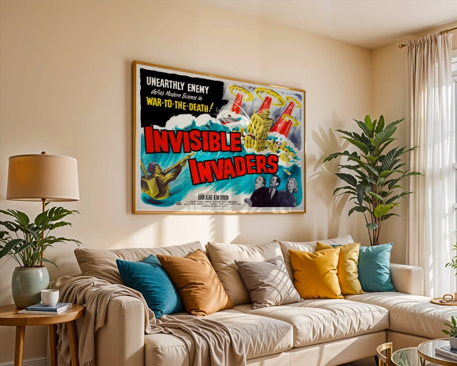 Invisible Invaders - 1959 Horror Sci-Fi Restored 30" x 40" UK Quad Poster, image 5