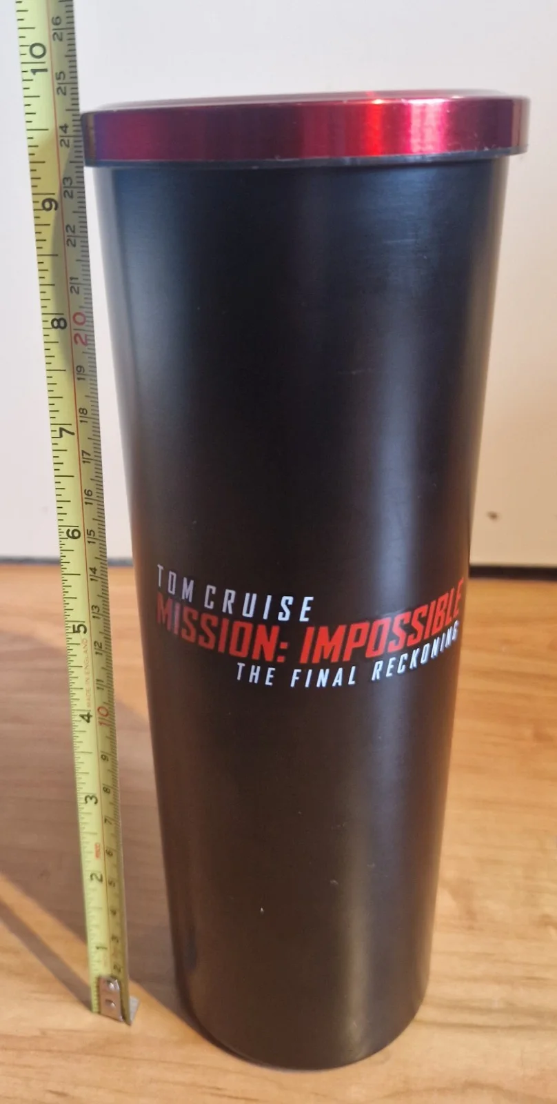 Odeon Promotional Mission Impossible Dead Reckoning Collectable Metal Tumbler, изображение 4