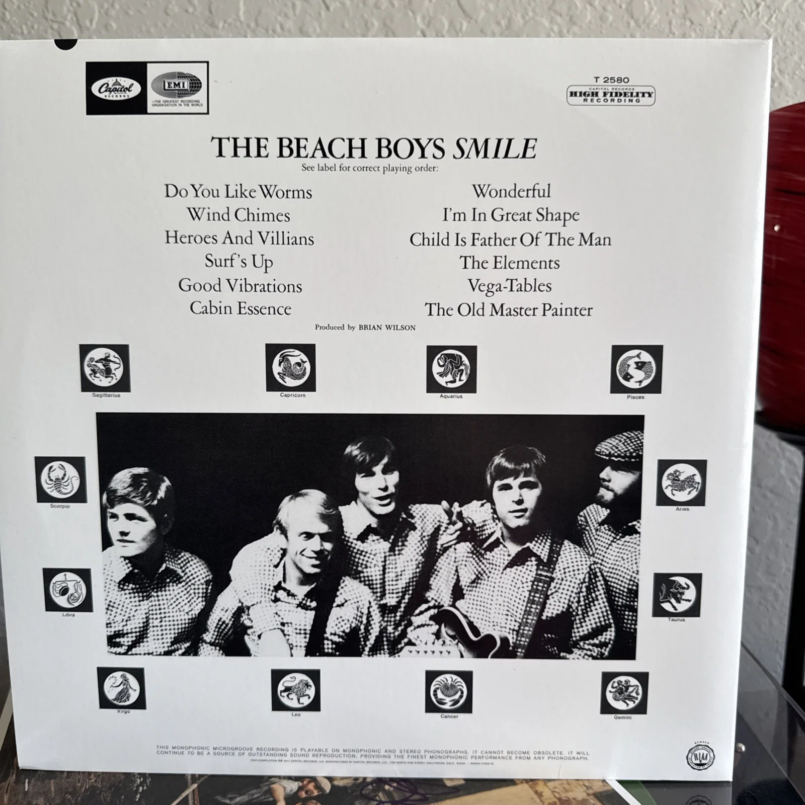 THE BEACH BOYS SMiLE Signed Brian Wilson Mike Love Al Jardine Blondie Lp Insert, изображение 4
