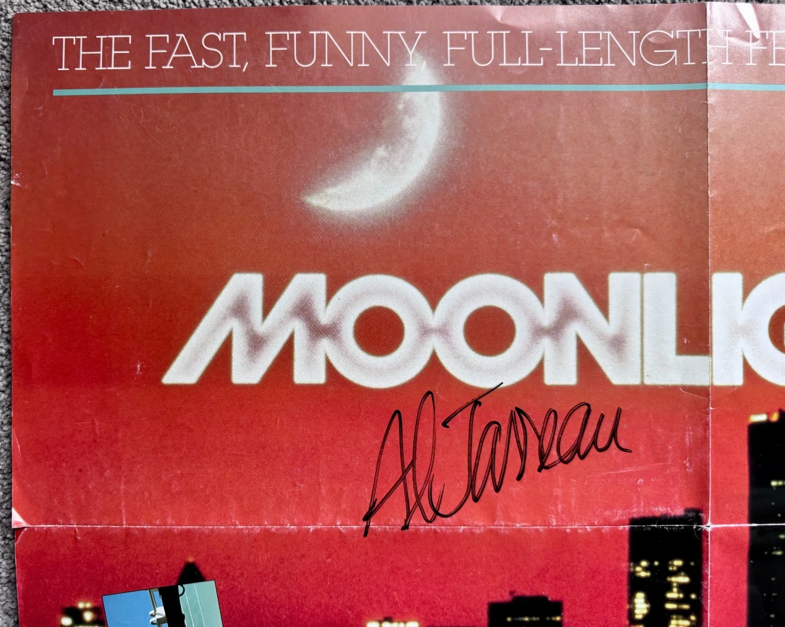AUTOGRAPHED Al Jarreau SIGNED poster for MOONLIGHTING 24” x 18” video IN-PERSON!, image 5