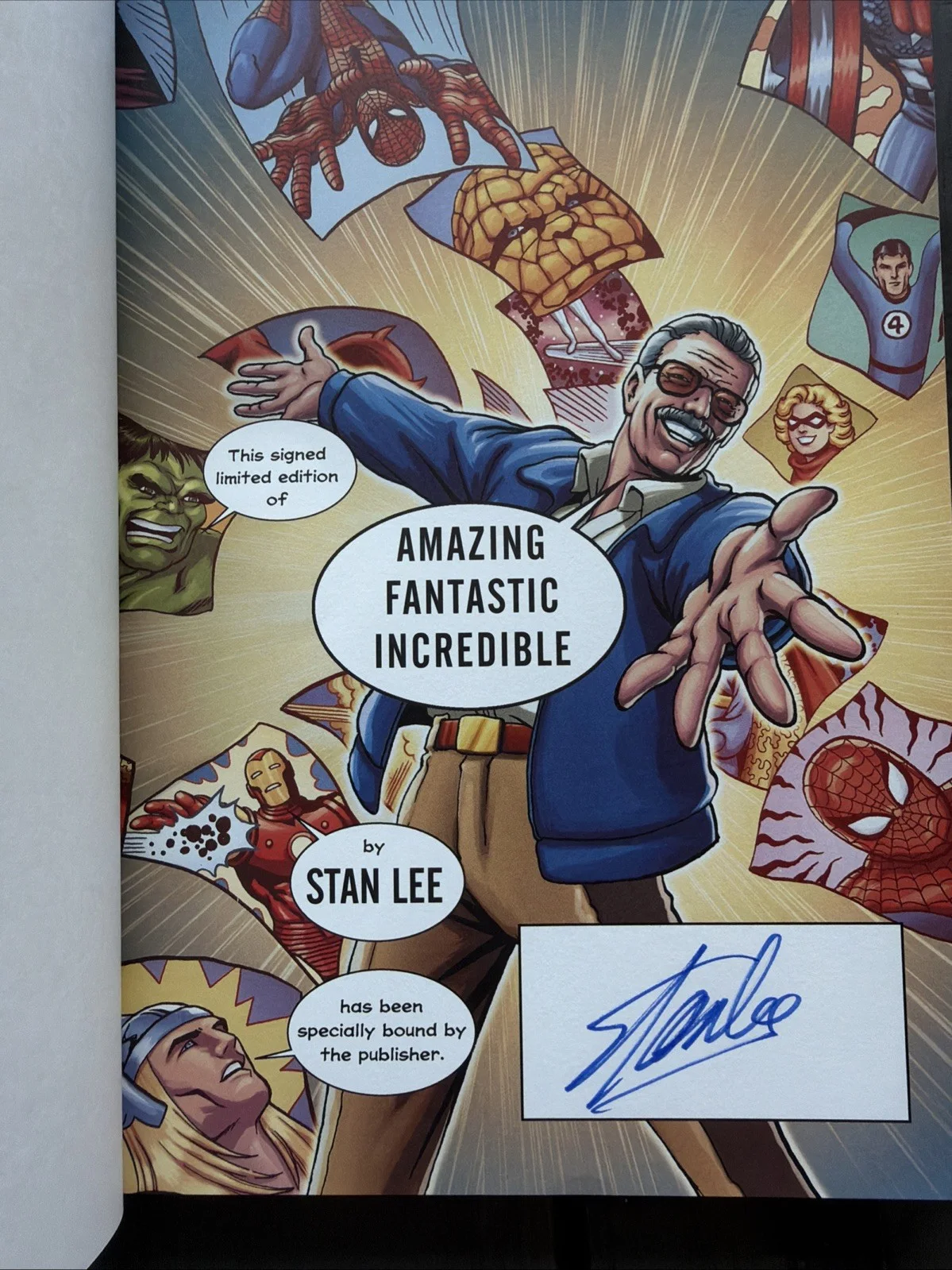 Stan Lee — Amazing Fantastic Incredible Marvelous AUTOGRAPHED By Stan Lee (Signed Copy), image 2