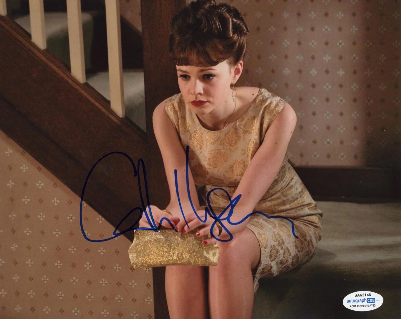 CAREY MULLIGAN — Carey Mulligan signed Autograph 8x10 Photo BEEF a DRIVE Full Signature ACOA COA, изображение 3