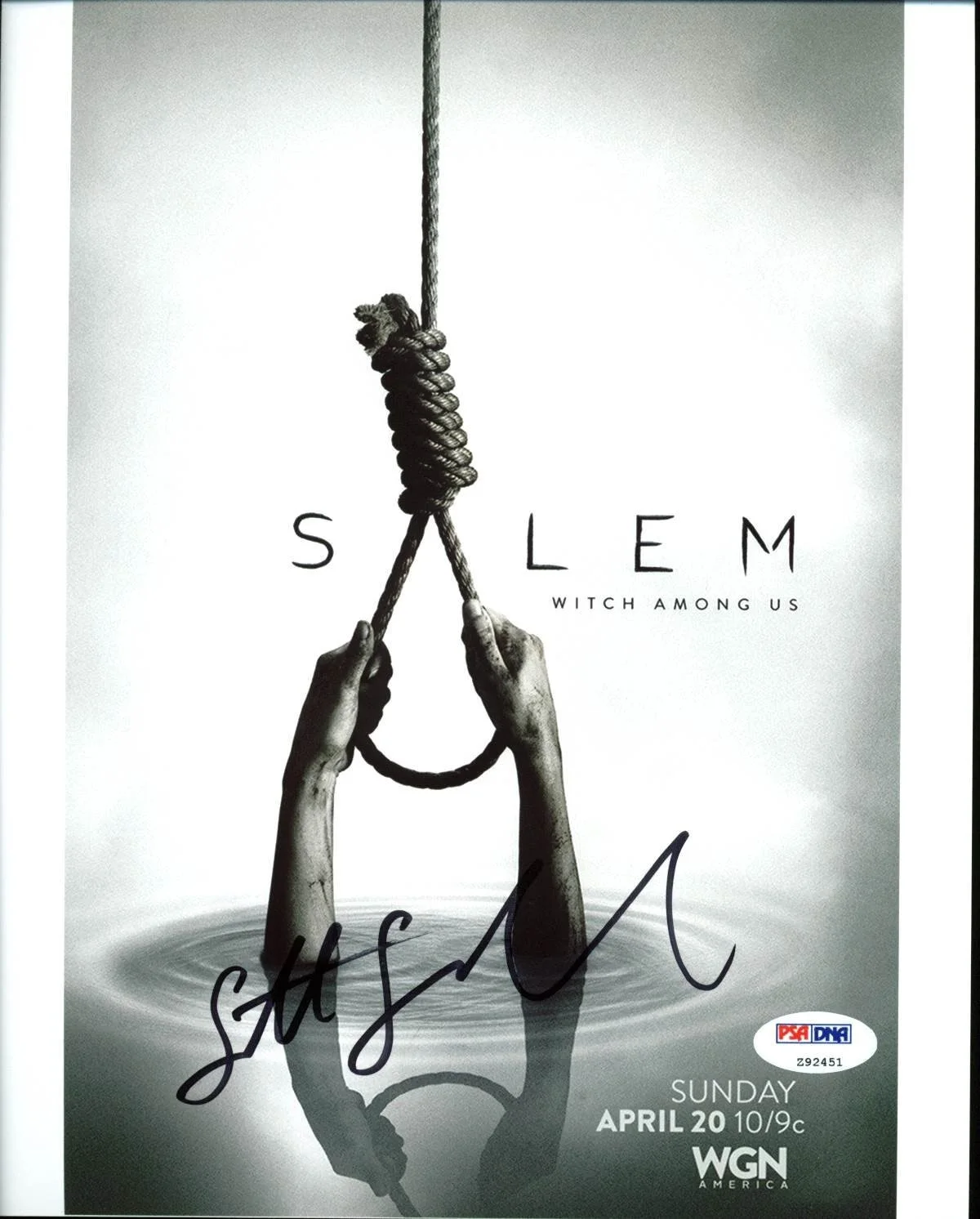 Seth Gabel — Seth Gabel Salem Authentic Signed 8X10 Photo Autographed PSA/DNA #Z92451, изображение 3