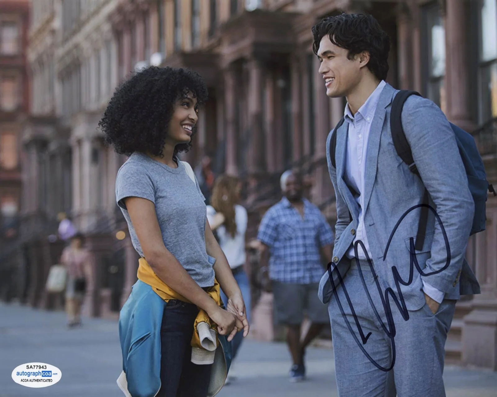 CHARLES MELTON — Charles Melton signed 8x10 Photo THE SUN IS ALSO A STAR a BEEF Ex Proof ACOA COA, изображение 4