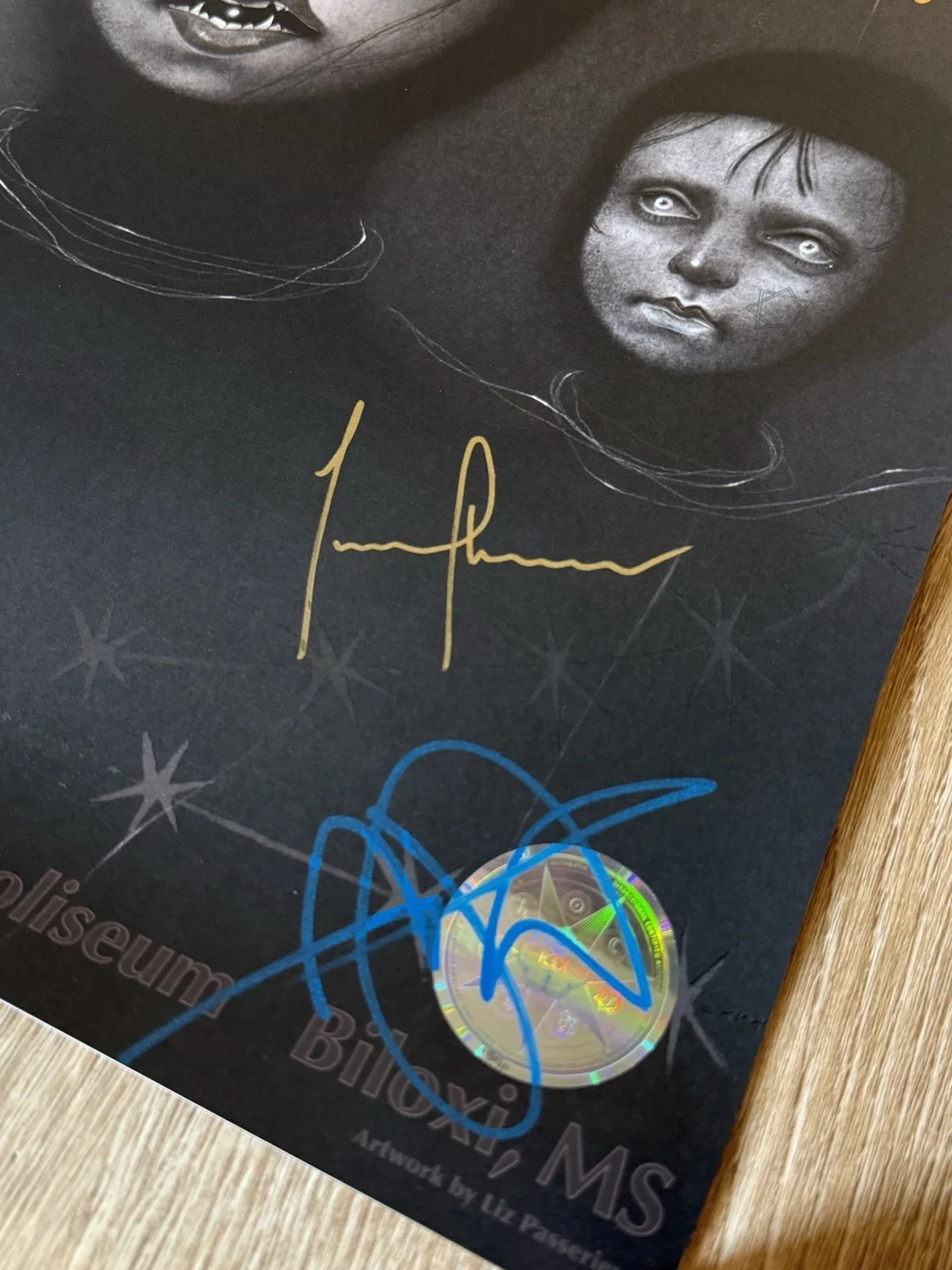 Tool Band Signed 1/27/24 Biloxi, MS Concert Poster 2024 Tour Maynard /750 X4, изображение 4
