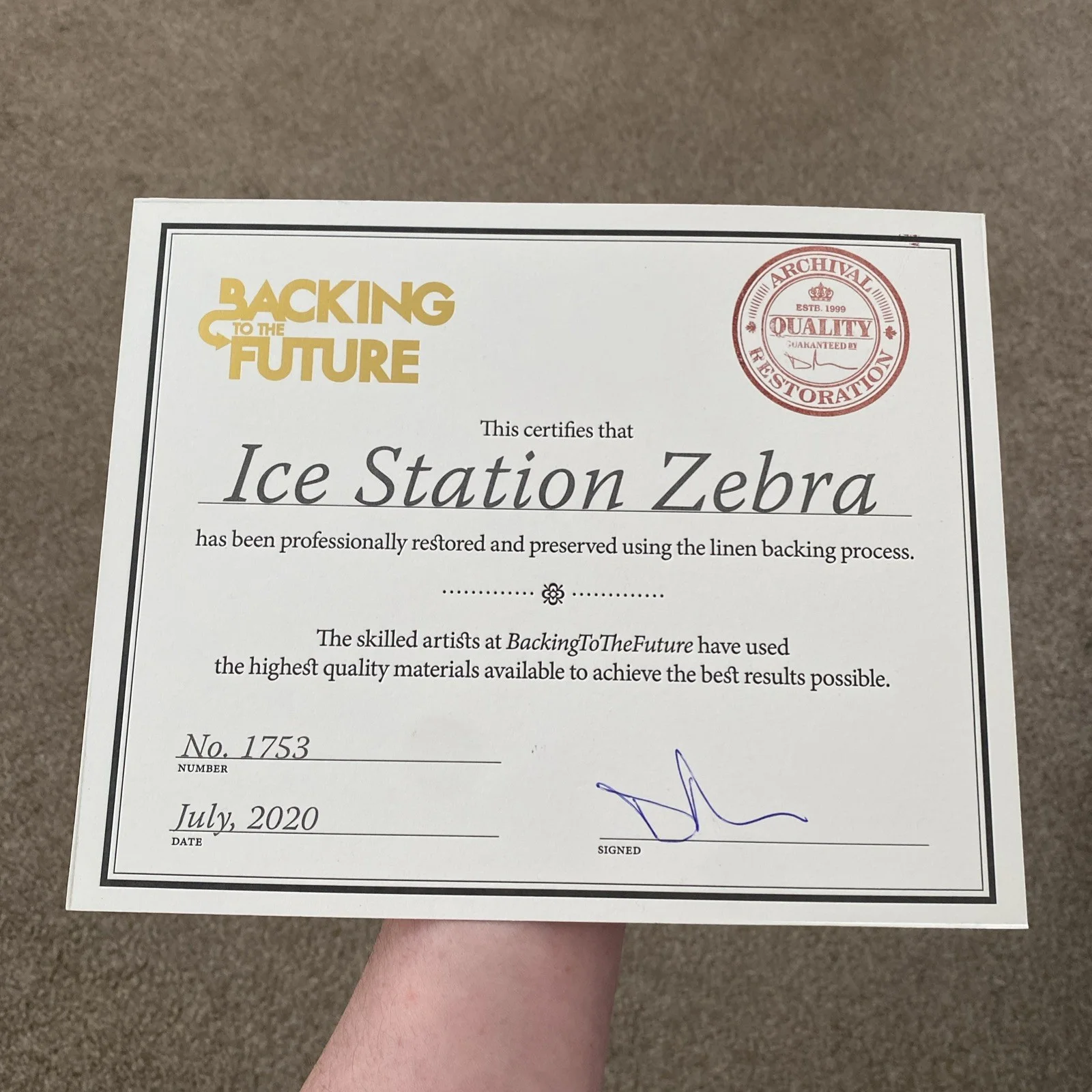 Ice Station Zebra Original UK British Quad LINEN BACKED Film Poster w/Cert RARE, изображение 2