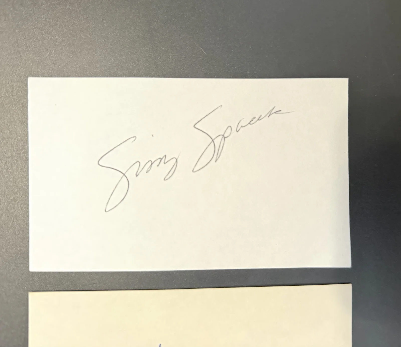 Badlands Signed Autograph Lot Sissy Spacek Martin Sheen - 3x5 Index Cards, image 2