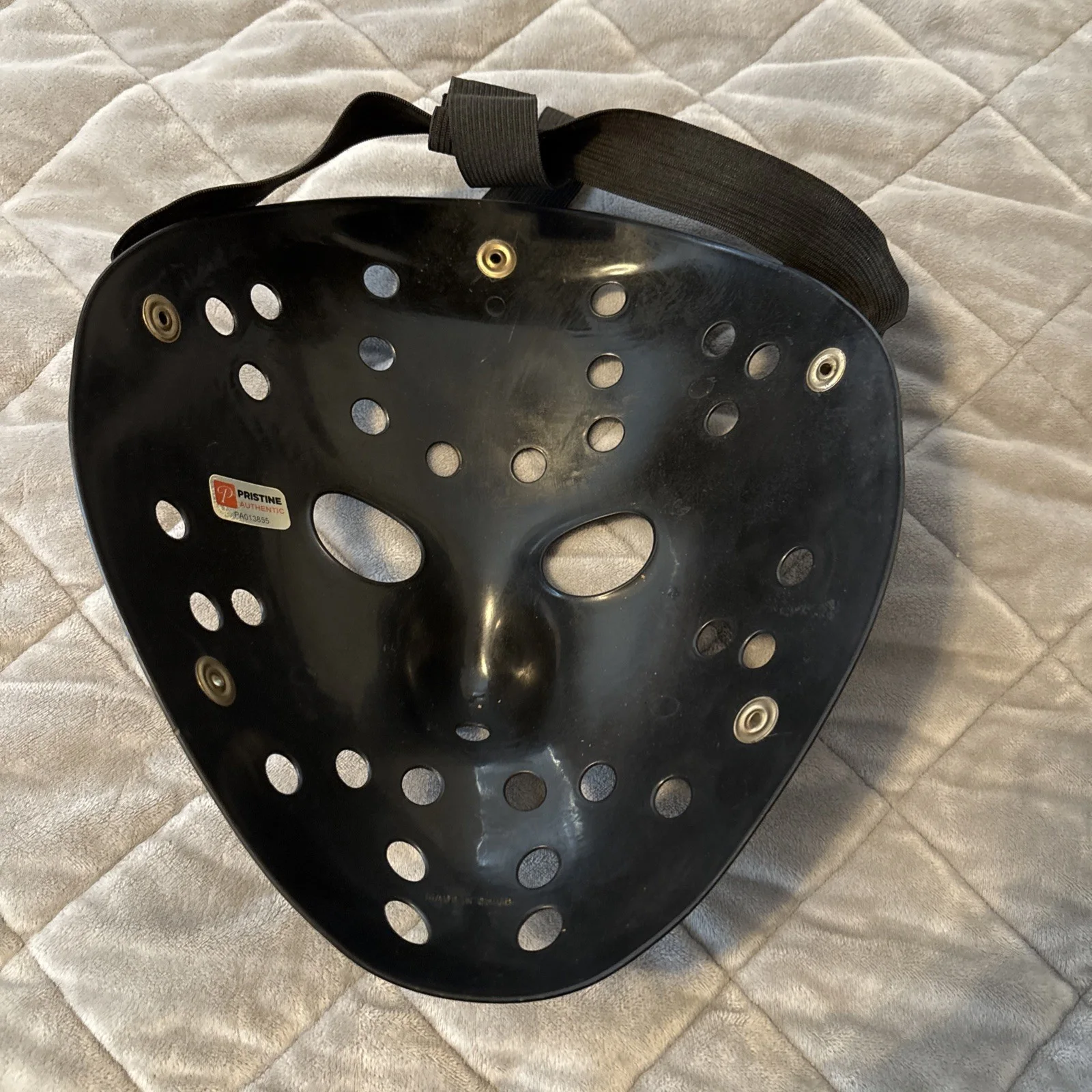 Ari Lehman Signed Jason 1 Black Mask Pristine COA, image 3