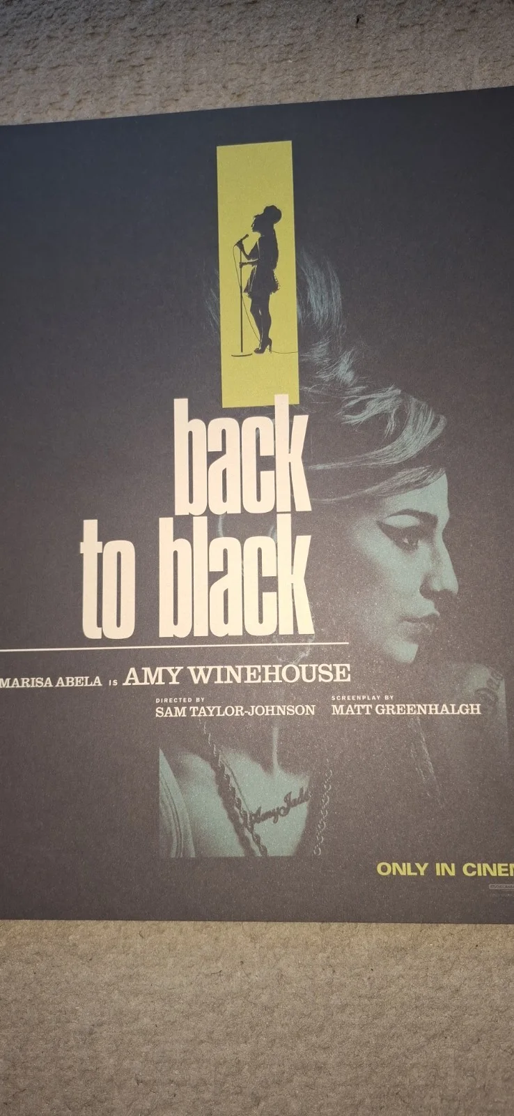 Amy Winehouse - Back To Black - Movie A4 SIZE promotional Cards X 2, изображение 2