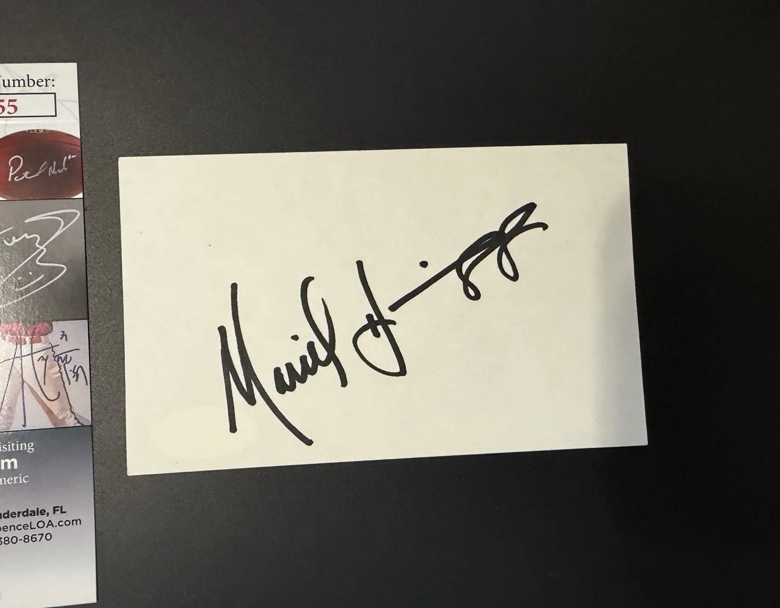 Mariel Hemingway Signed Autograph Cut Card JSA Certified EE94055 Manhattan, изображение 2