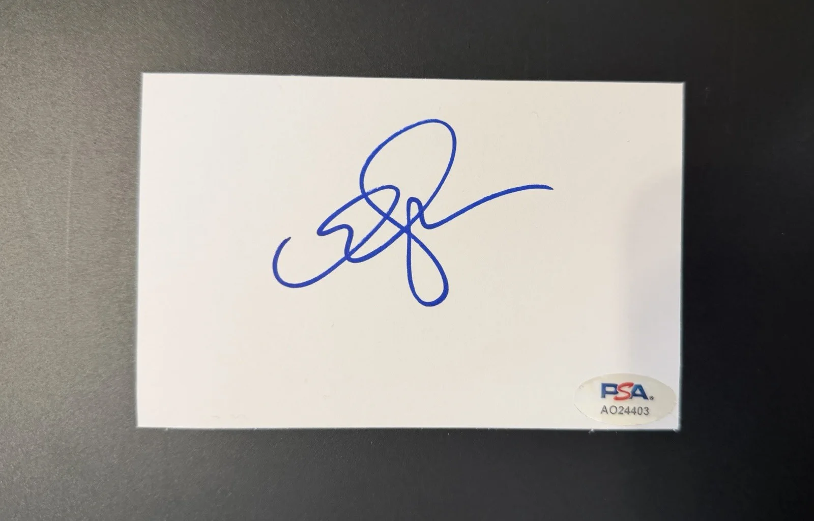 Emma Stone Signed Autograph Cut PSA Certified 3x5 Card La La Land JSA, image 3