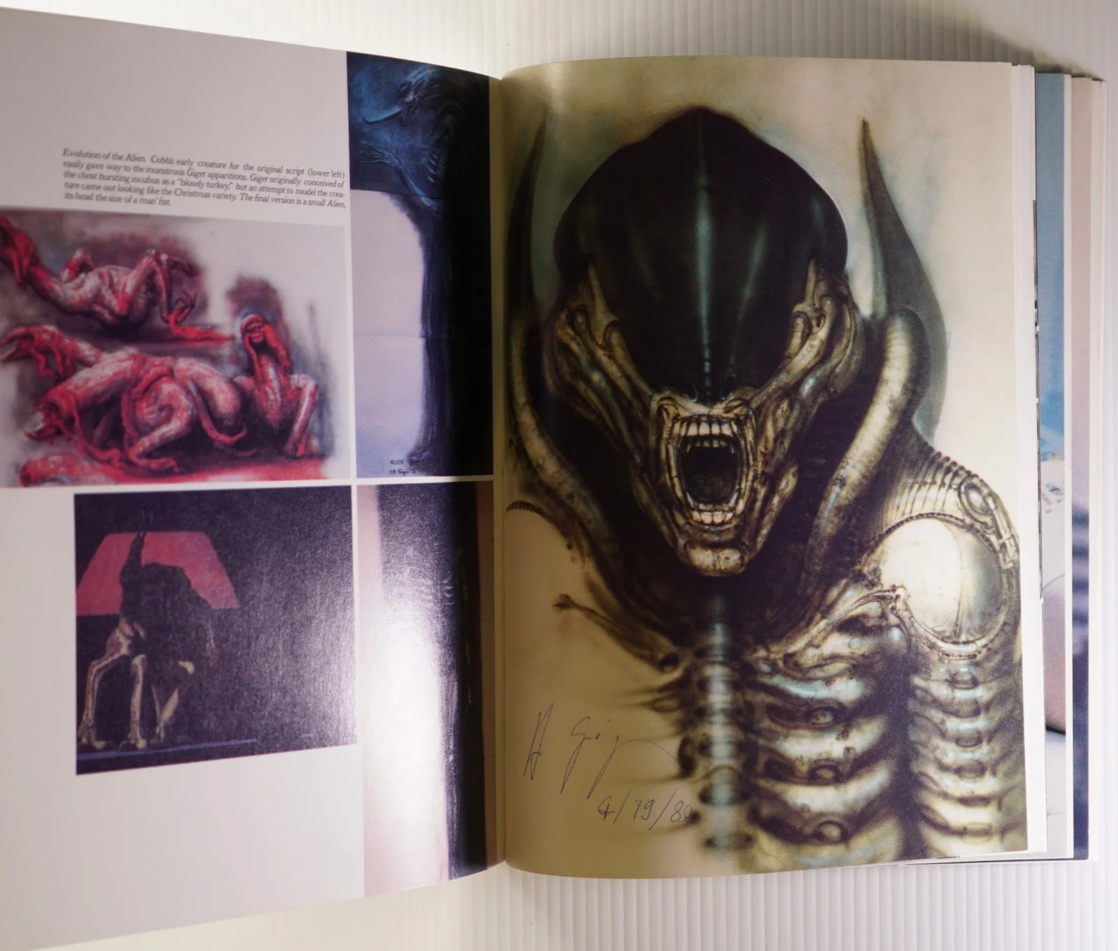 H.R. Giger — H.R. Giger SIGNED 1980 Giger’s Alien Book – Original Xenomorph Art RARE OBO