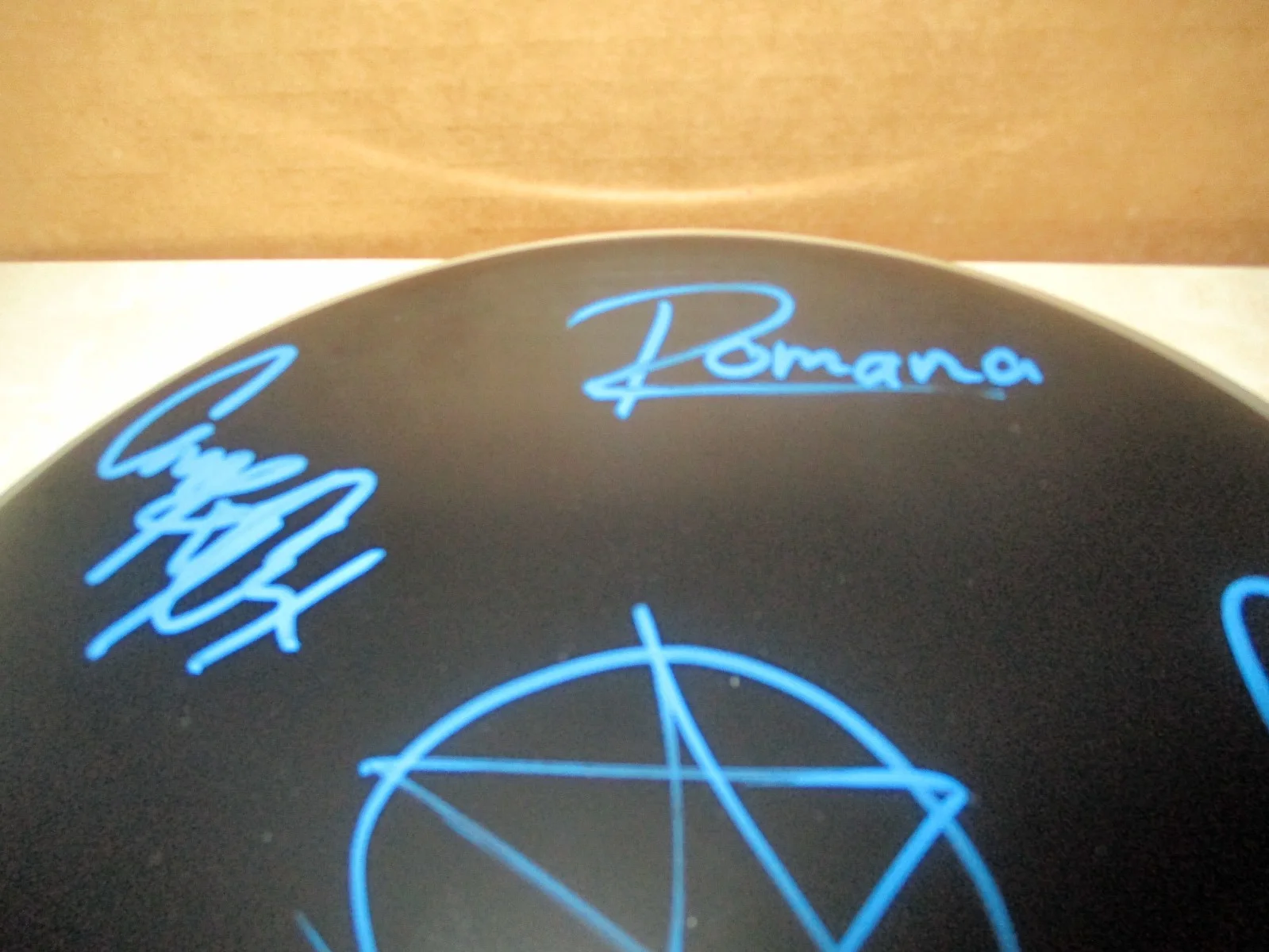BURNING WITCHES AUTHENTIC AUTOGRAPHED/SIGNED DRUM HEAD ENTIRE BAND, image 2