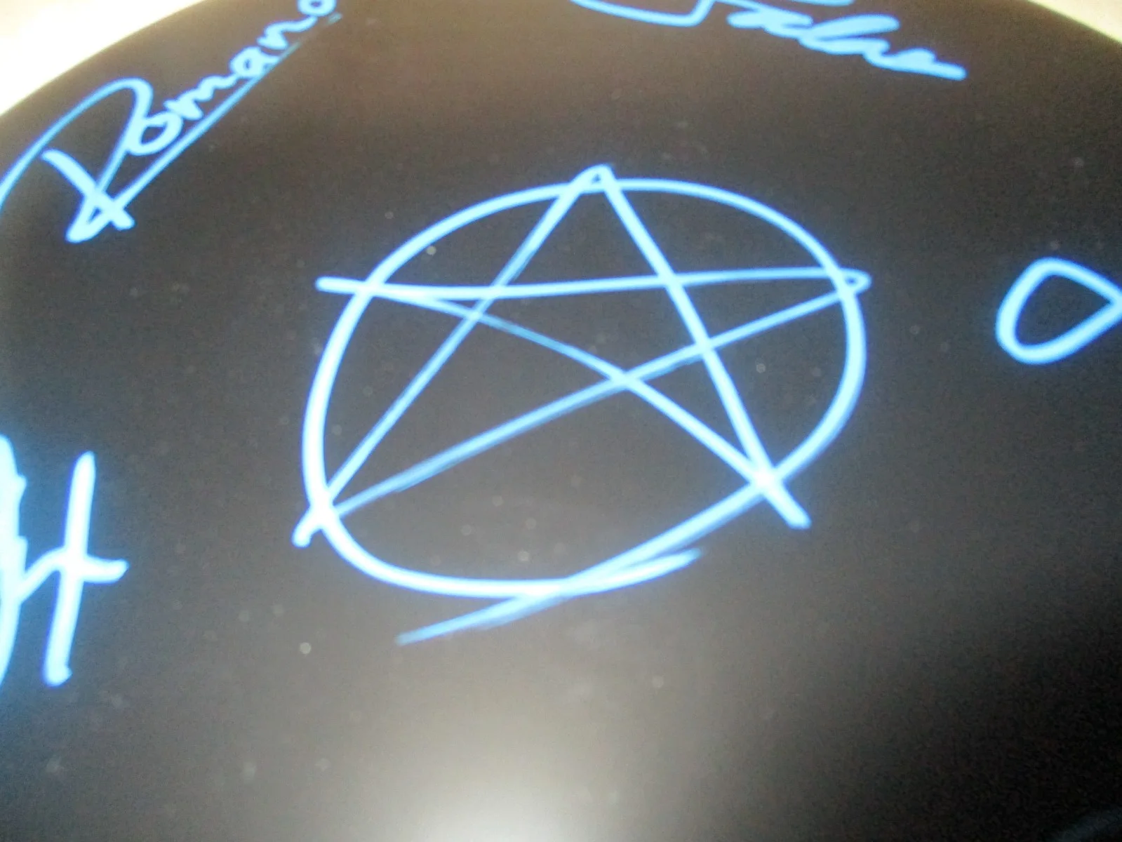 BURNING WITCHES AUTHENTIC AUTOGRAPHED/SIGNED DRUM HEAD ENTIRE BAND, image 5