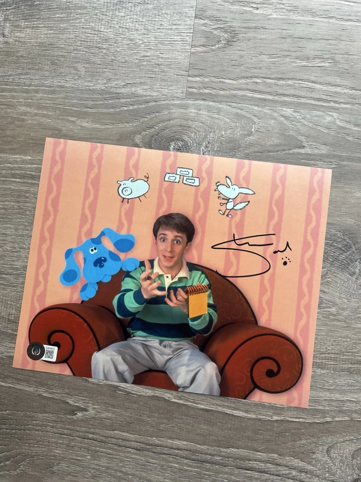 Steve Burns — Steve Burns Signed Blues Clues 8x10 Photo Beckett COA Nickelodeon, изображение 5