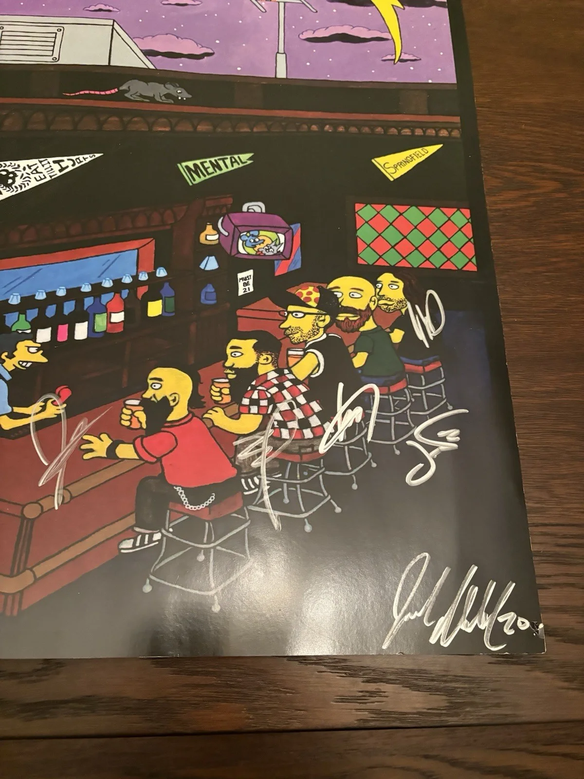 Killswitch Engage Autographed Original Limited Edition Simpsons Poster /500, image 3