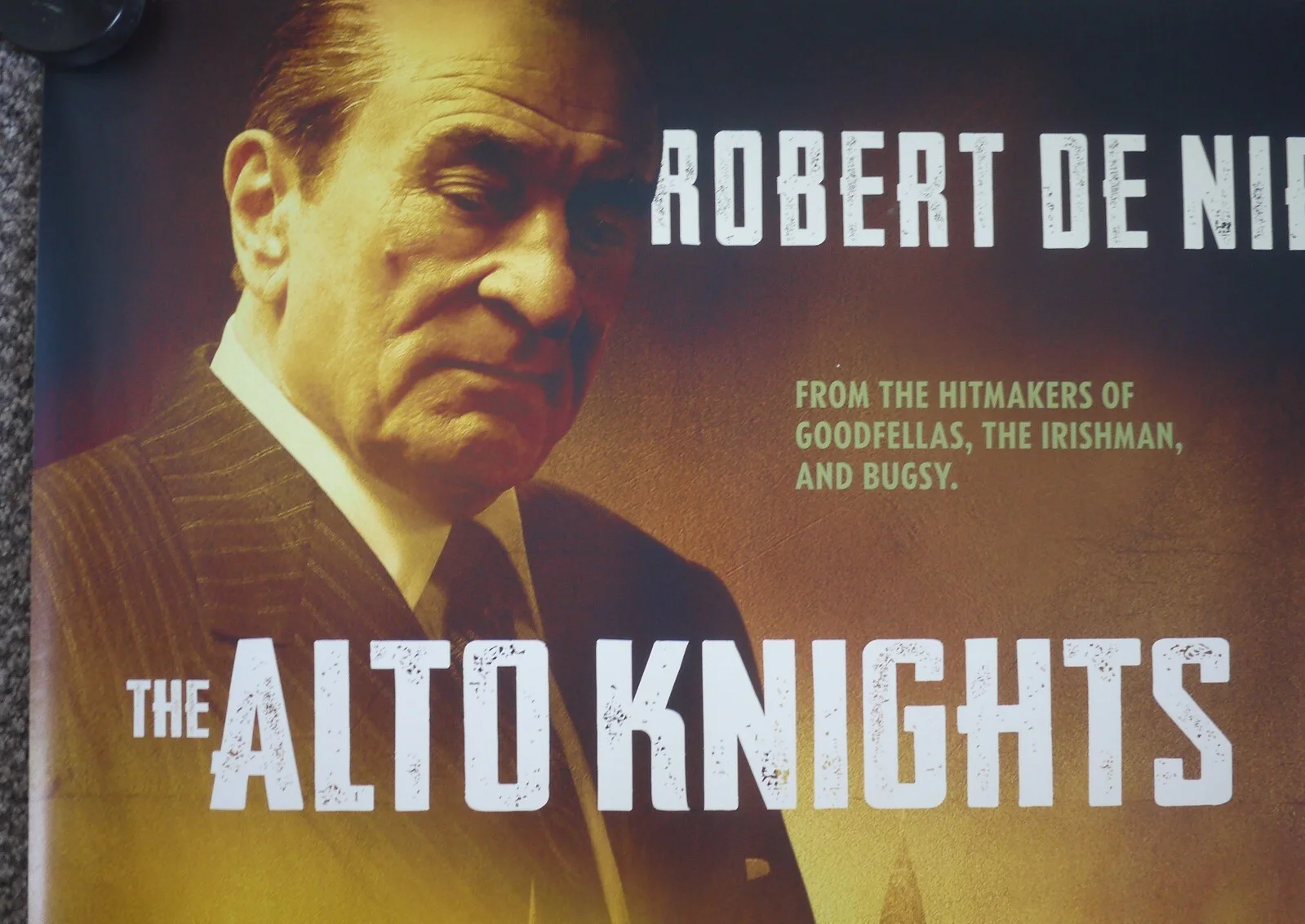 THE ALTO KNIGHTS UK QUAD ROLLED POSTER ROBERT DE NIRO DEBRA MESSING 2025, image 2