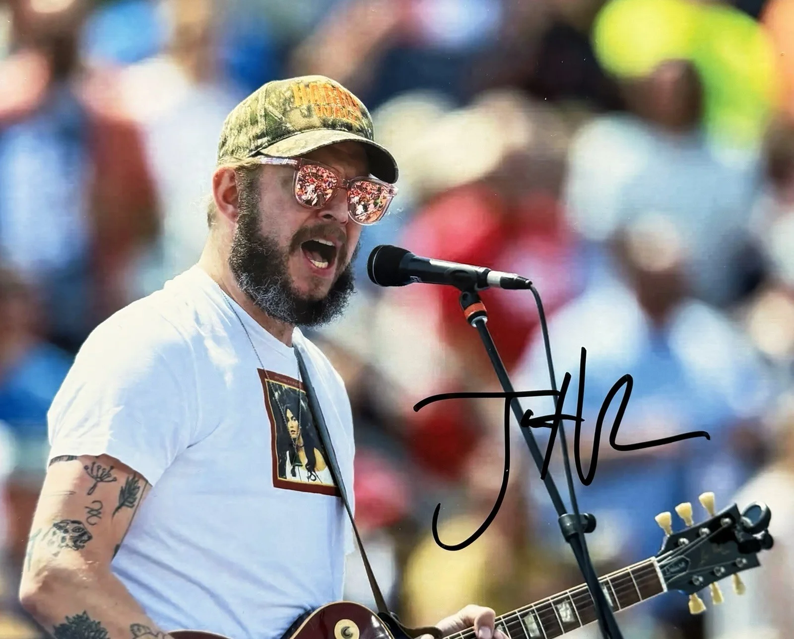 Bon Iver — Justin Vernon Bon Iver “Skinny Love” Signed Autograph 8x10 Photo PROOF COA