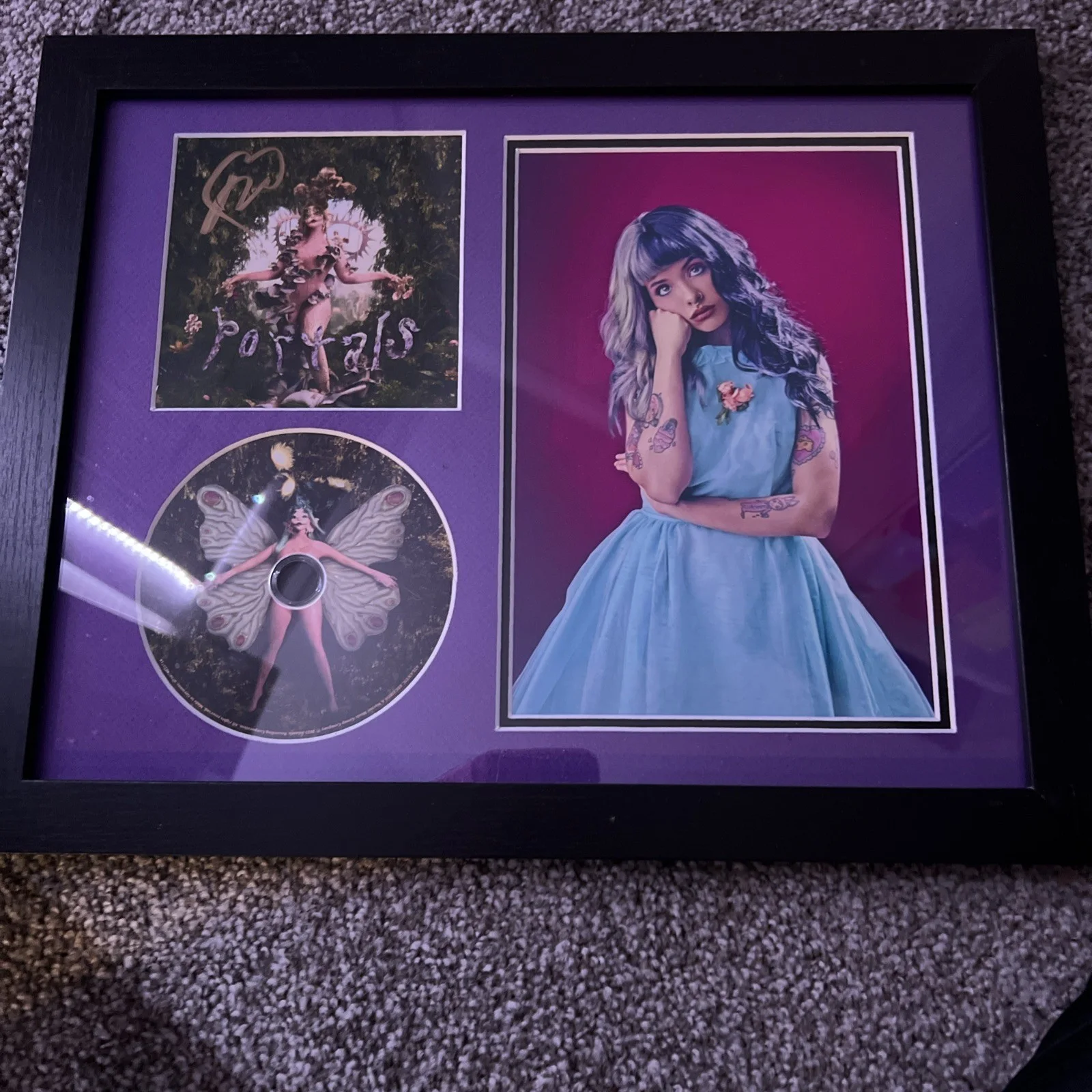 Melanie Martinez — Melanie Martinez Autographed Signed 11x14 Custom Framed CD Photo Portals ACOA