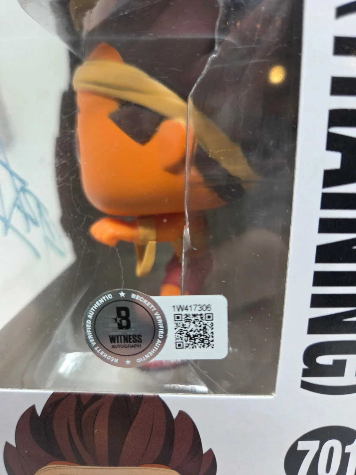 Chris Sabat — Vegeta signed Dragon Ball Z Funko Pop Figure 701 Training Chris Sabat Beckett, image 3