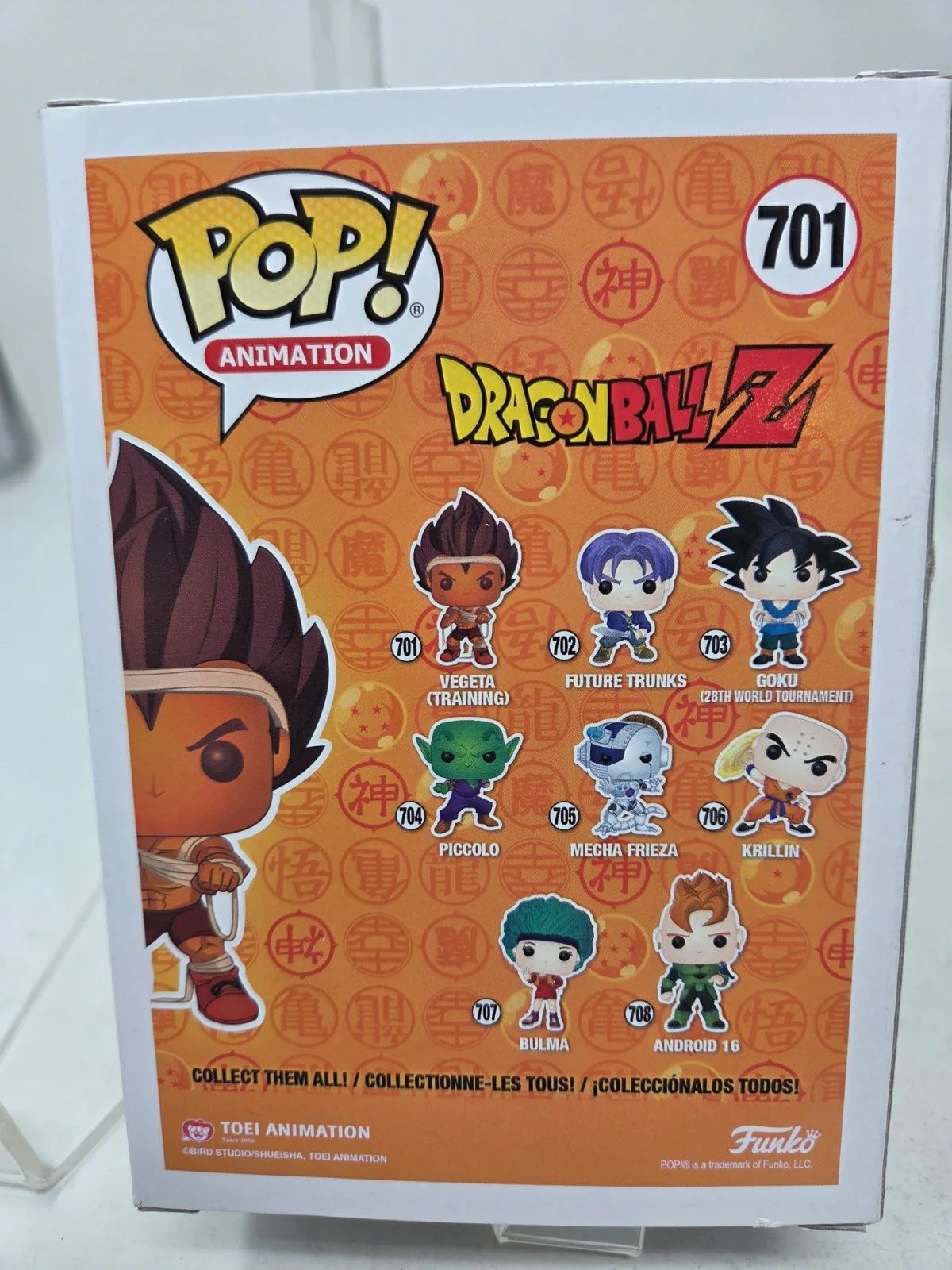 Chris Sabat — Vegeta signed Dragon Ball Z Funko Pop Figure 701 Training Chris Sabat Beckett, image 4